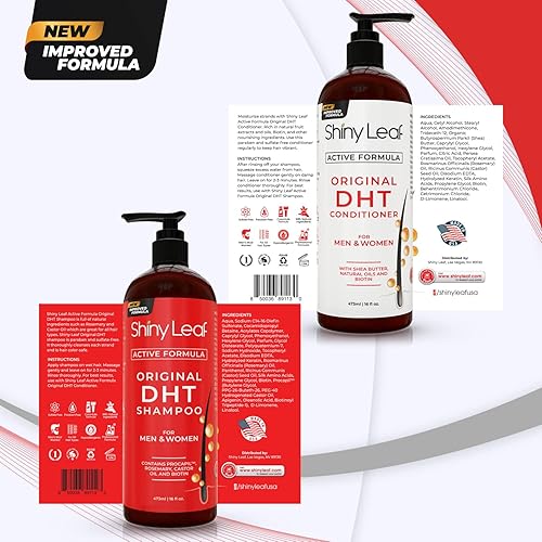 Miniatura 8 de DHT Blocker Champú y acondicionador para pérdida de cabello con biotina para hombres mujeres tratamiento antipérdida de cabello para adelgazar el