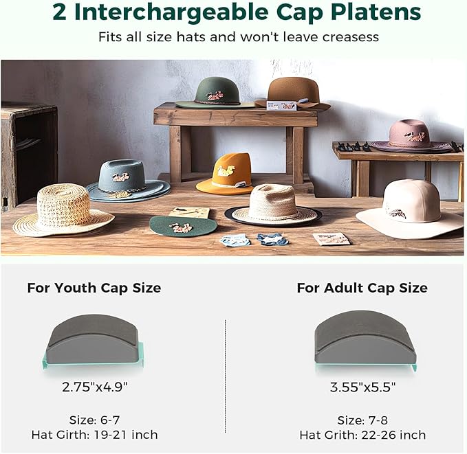 Prensa Térmica para Gorras ITEFDTUTNE con 2 Platillos Intercambiables miniatura 2