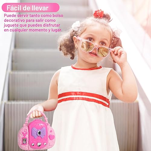 Miniatura 7 de Topsolid Kit de maquillaje para niños con espejo, juego de maquillaje lavable real para niñas de 5 a 8 años, juego de cosméticos de juguetes de