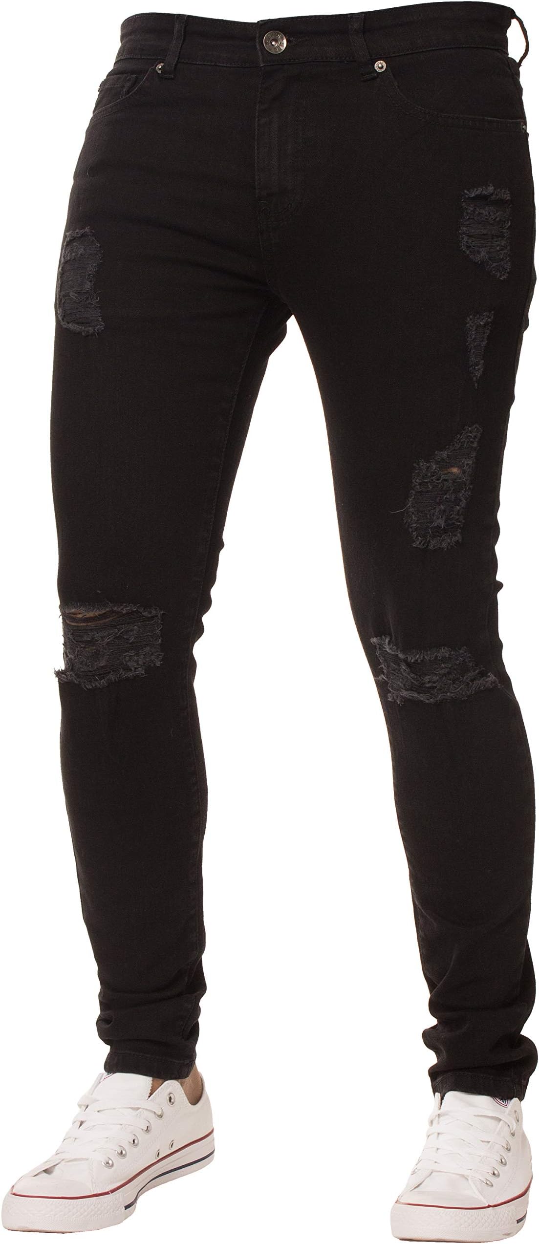 Enzo Designer Mens Jeans Regular Fit Denim Pants Big King Tall All Waist Sizes
