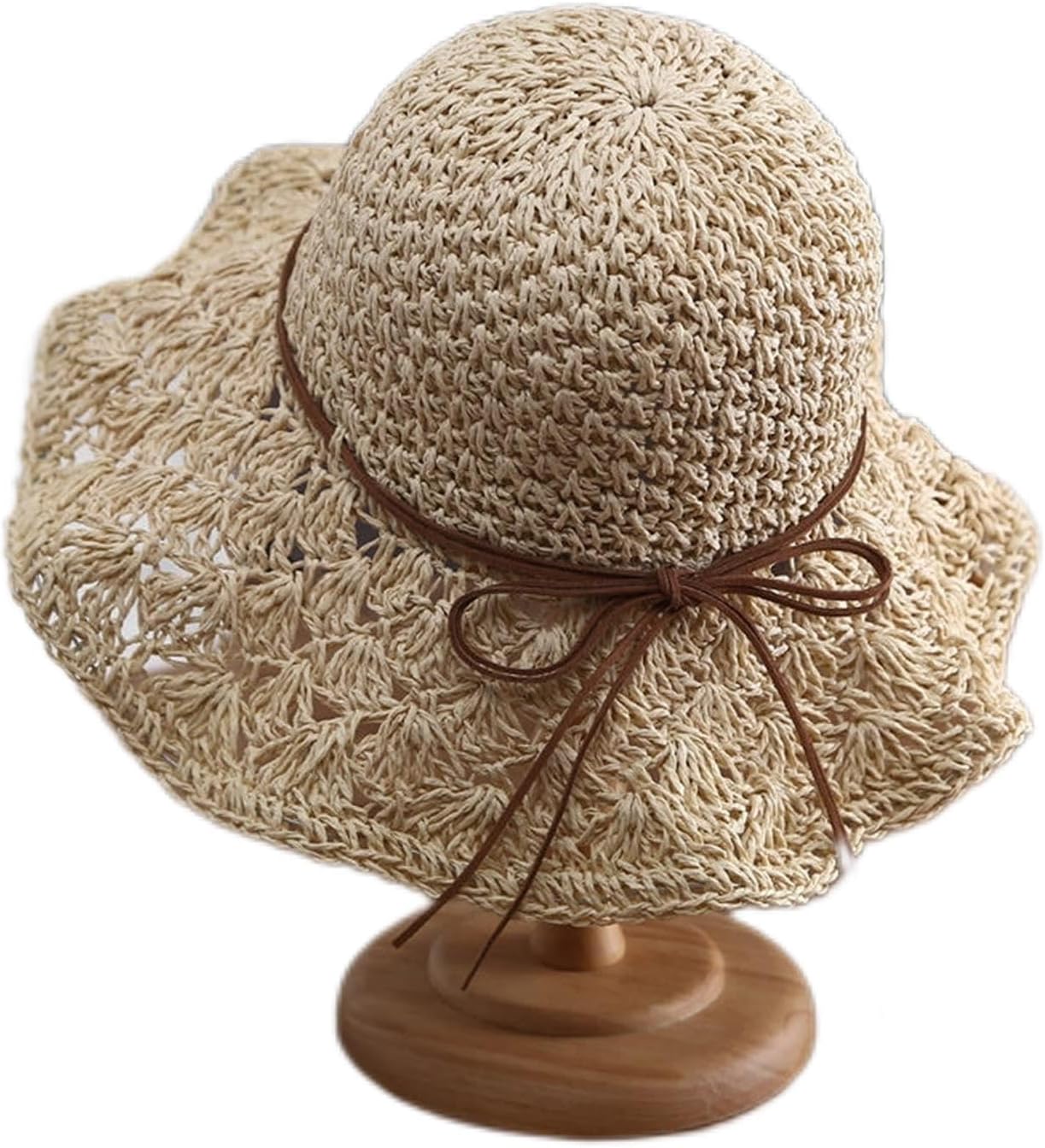Ladies Roll Sun Visor Wide Side Hat Foldable Protection Beach Travel