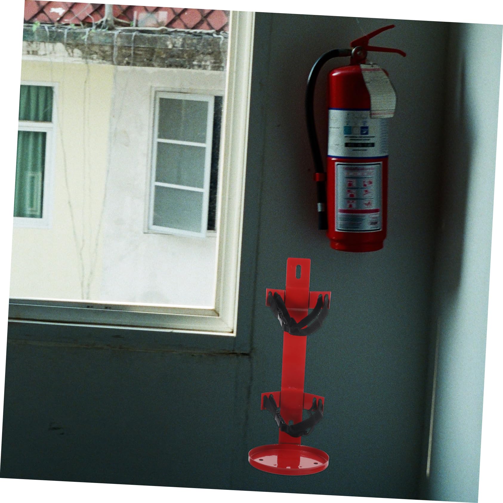 Soporte Extintor para Extintores de Incendios, Soporte de Pared con Correas Ajustables, Fácil de Instalar, para Casa y Oficina