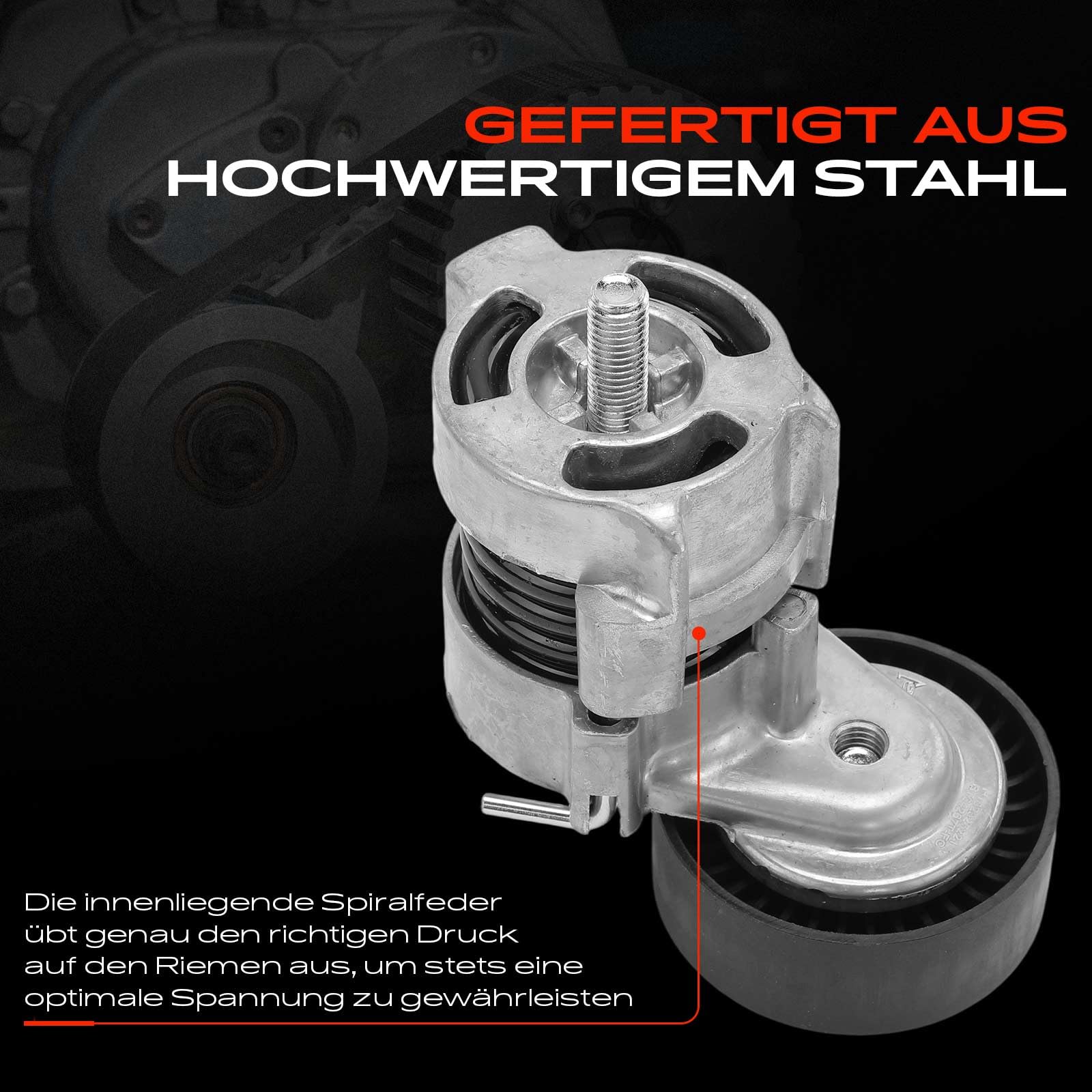 Frankberg Riemenspanner Keilrippenriemen für 1er E81 E87 E88 3er E46 E90 E91 5er E60 X1 E84 X3 E83 Z4 E85 Benzin 2000-2015 11287524267