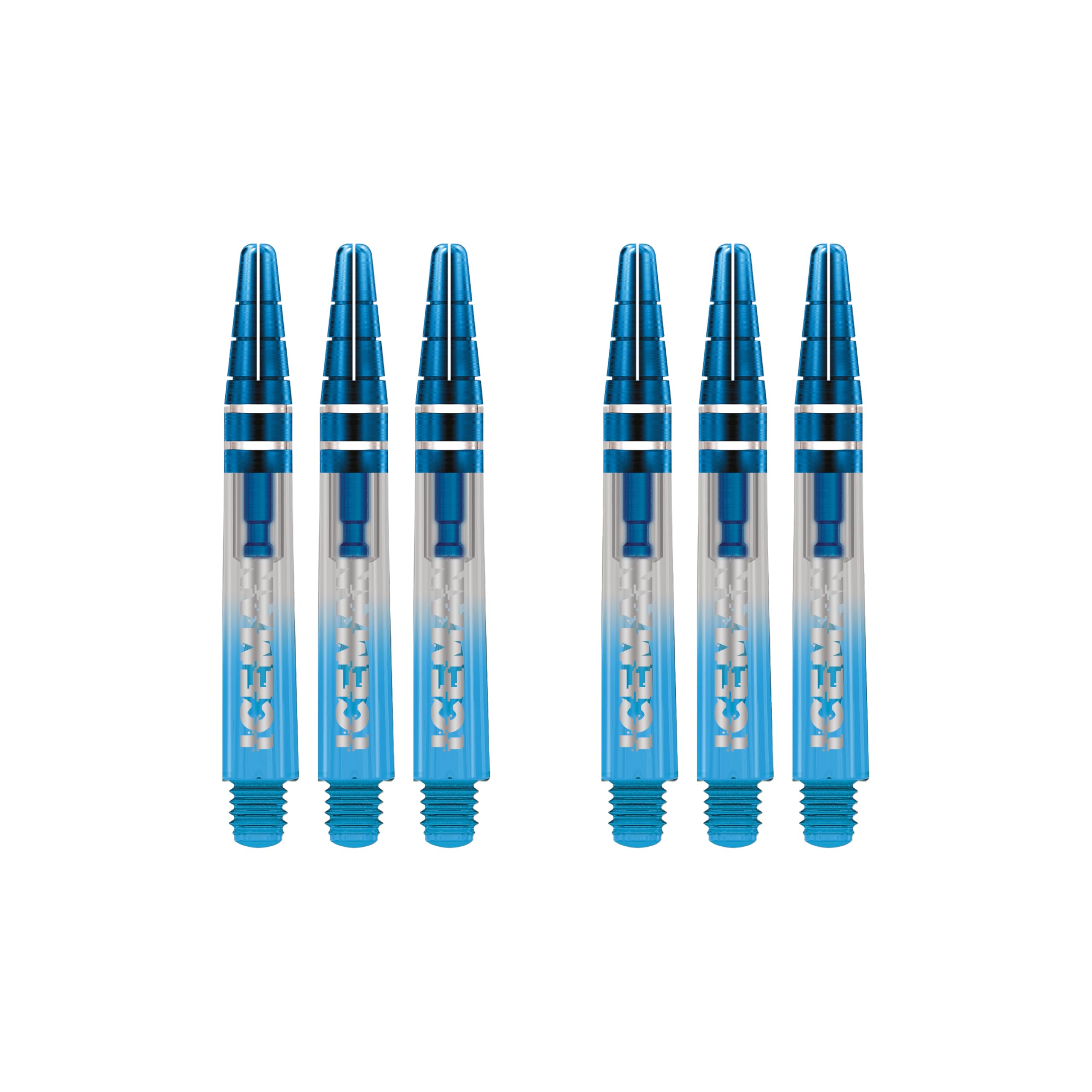 Gerwyn Price Nitrotech Blau getaucht mit blauem Oberteil Mittel Dart-Stiele - 2