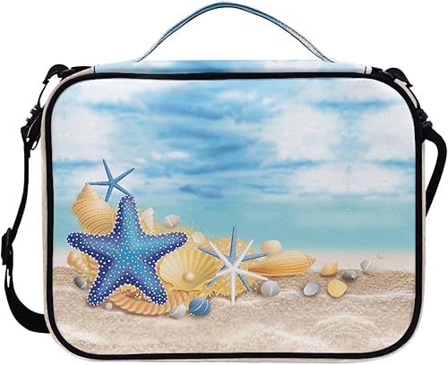 Miniatura 2 de Funda para Biblia con diseño de conchas de estrella de mar de playa para mujer, funda de Biblia con cremallera grande para hombres, bolsa de Biblia