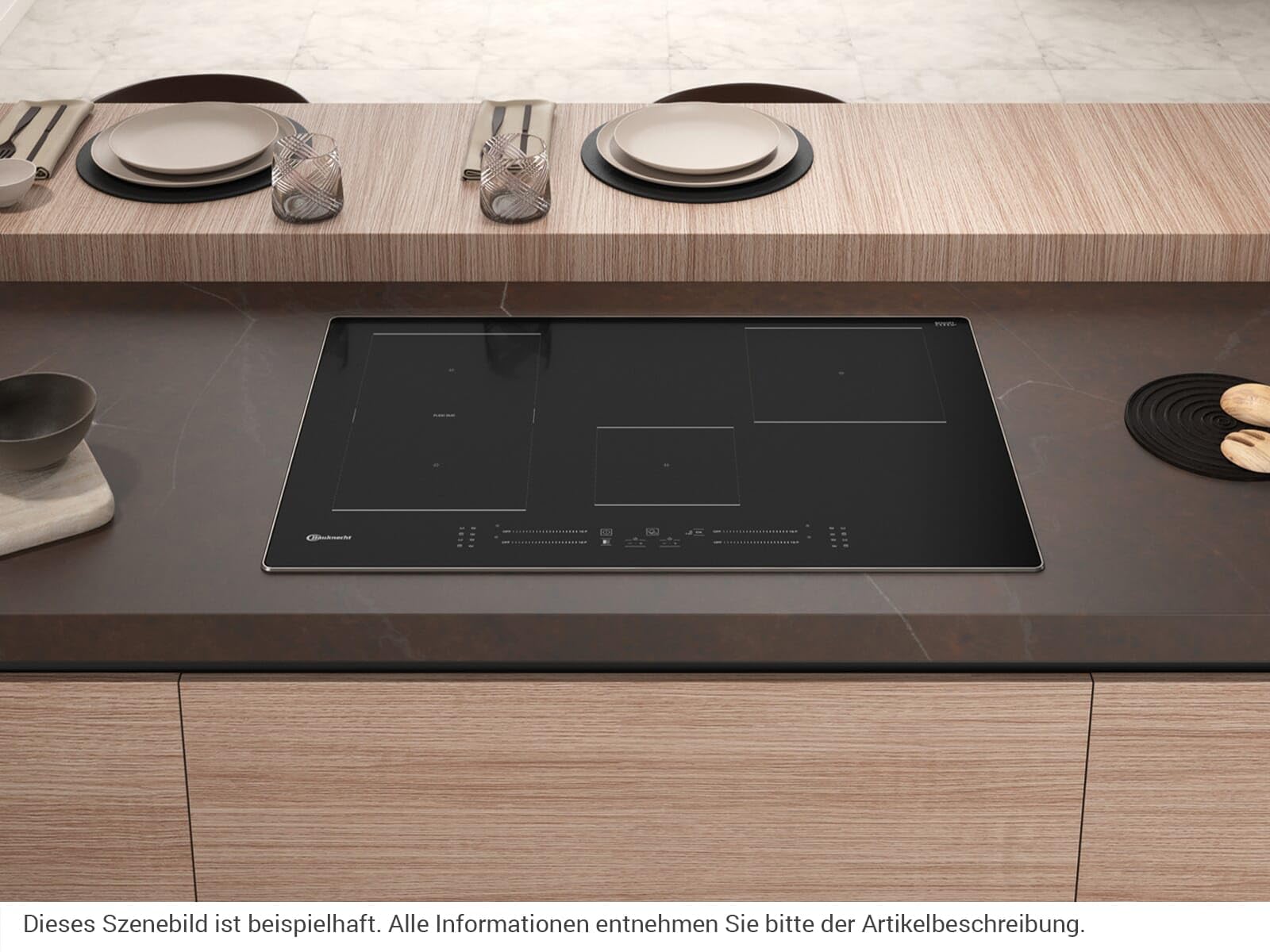 Bauknecht Induktions-Kochfeld BS 2677C AL / 77 cm/Flexi Zone/Booster/Automatik Funktionen/Timer/Schmelzstufe/Restwärmeanzeige