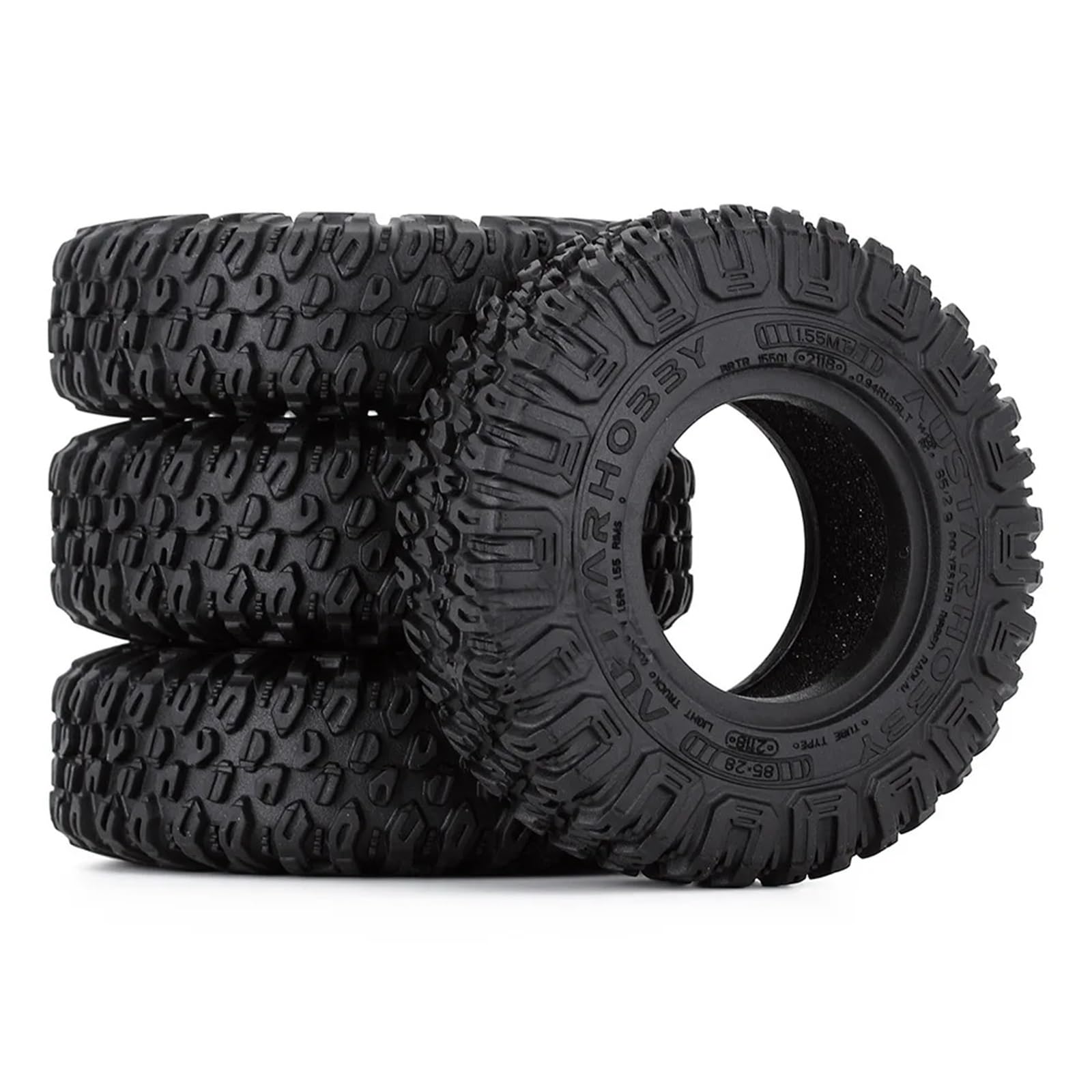 Pneus de roue pour terrain difficile avec gomme souple 1.55 pour RC D90 - 6