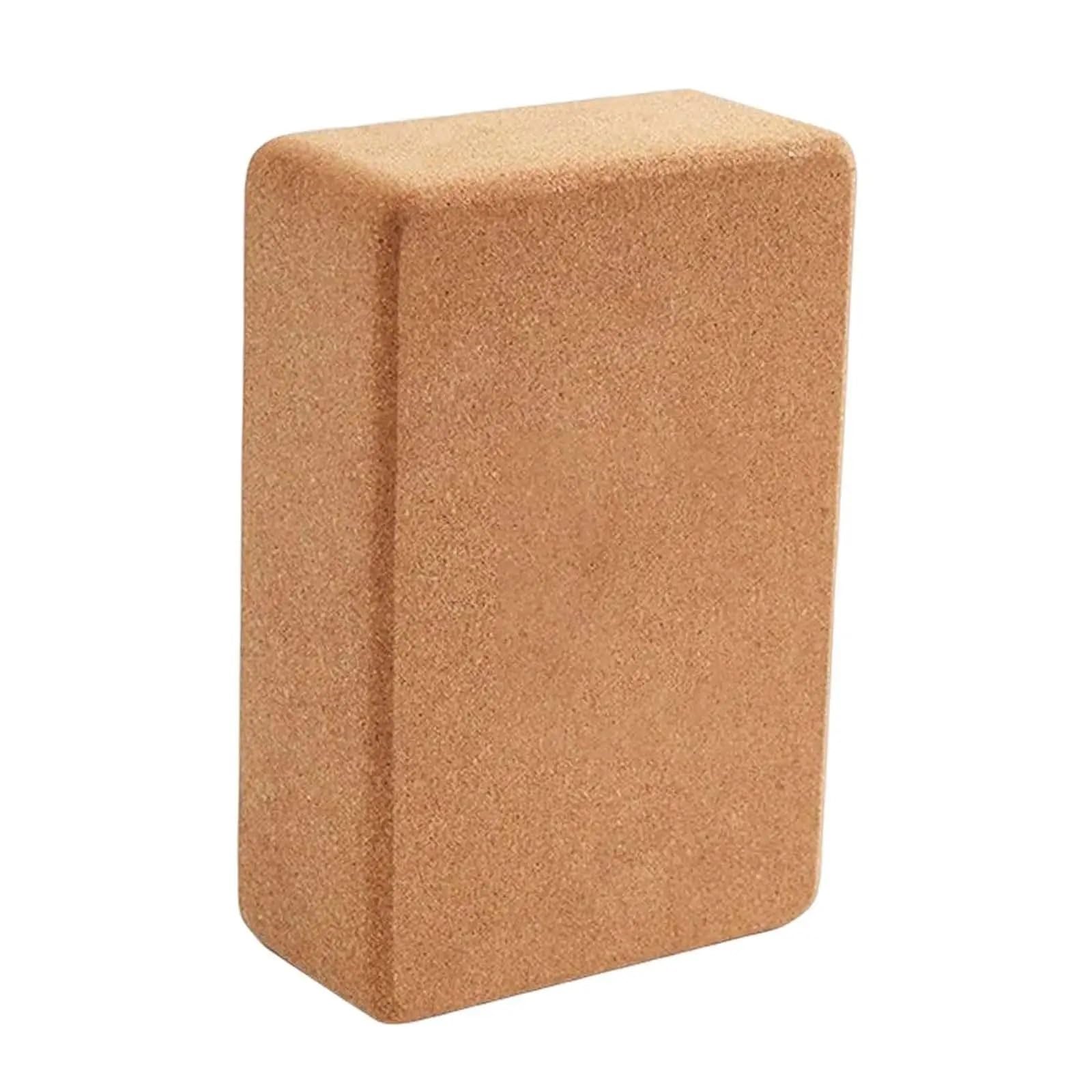 Bloque Yoga Cork Yoga Brick Single Block Body Building Supportive Soft Squat Wedge