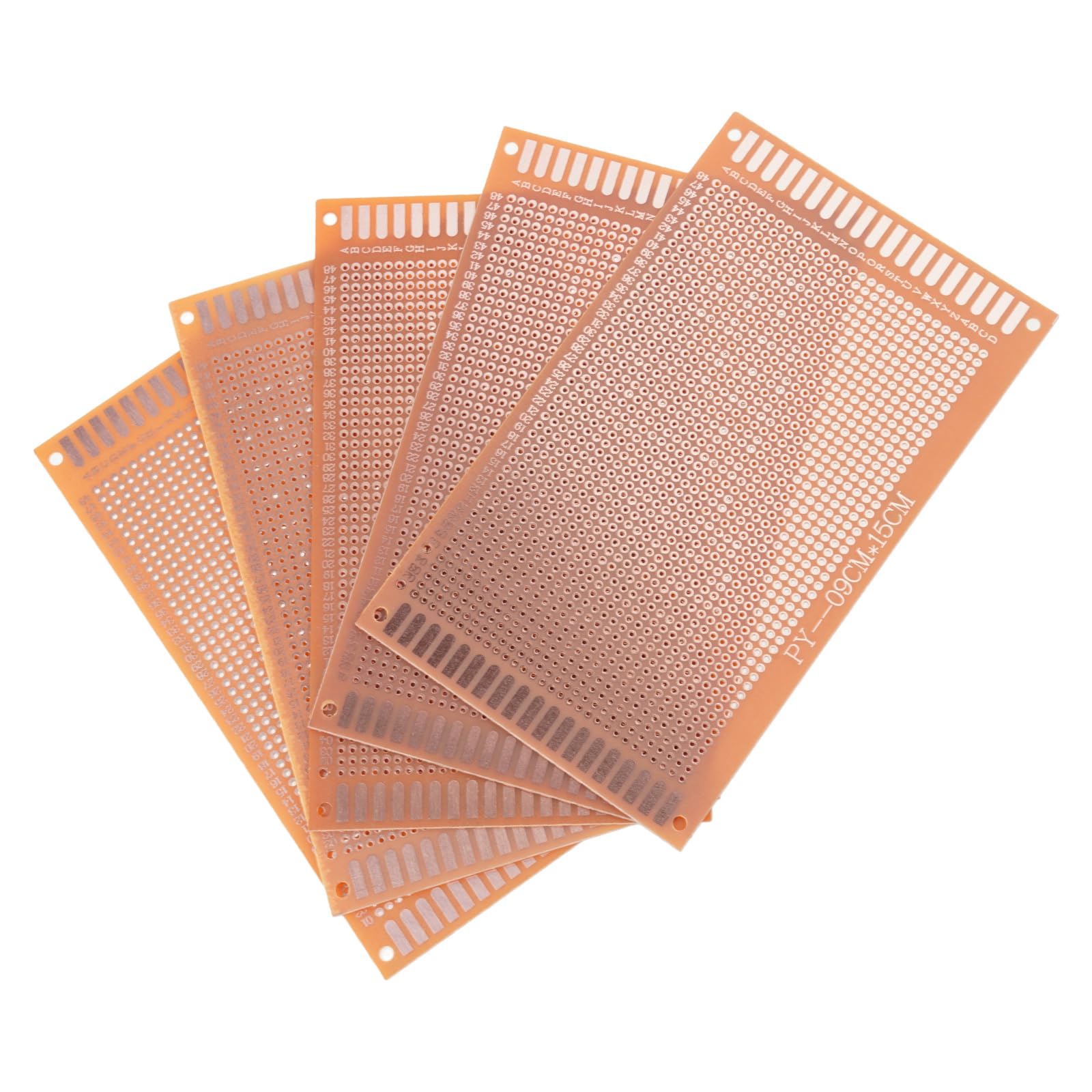 5Pcs Single Side Copper Clad Laminate Board with Excellent Heat Dissipation Solder Friendly Board Bronze Dressed Laminate