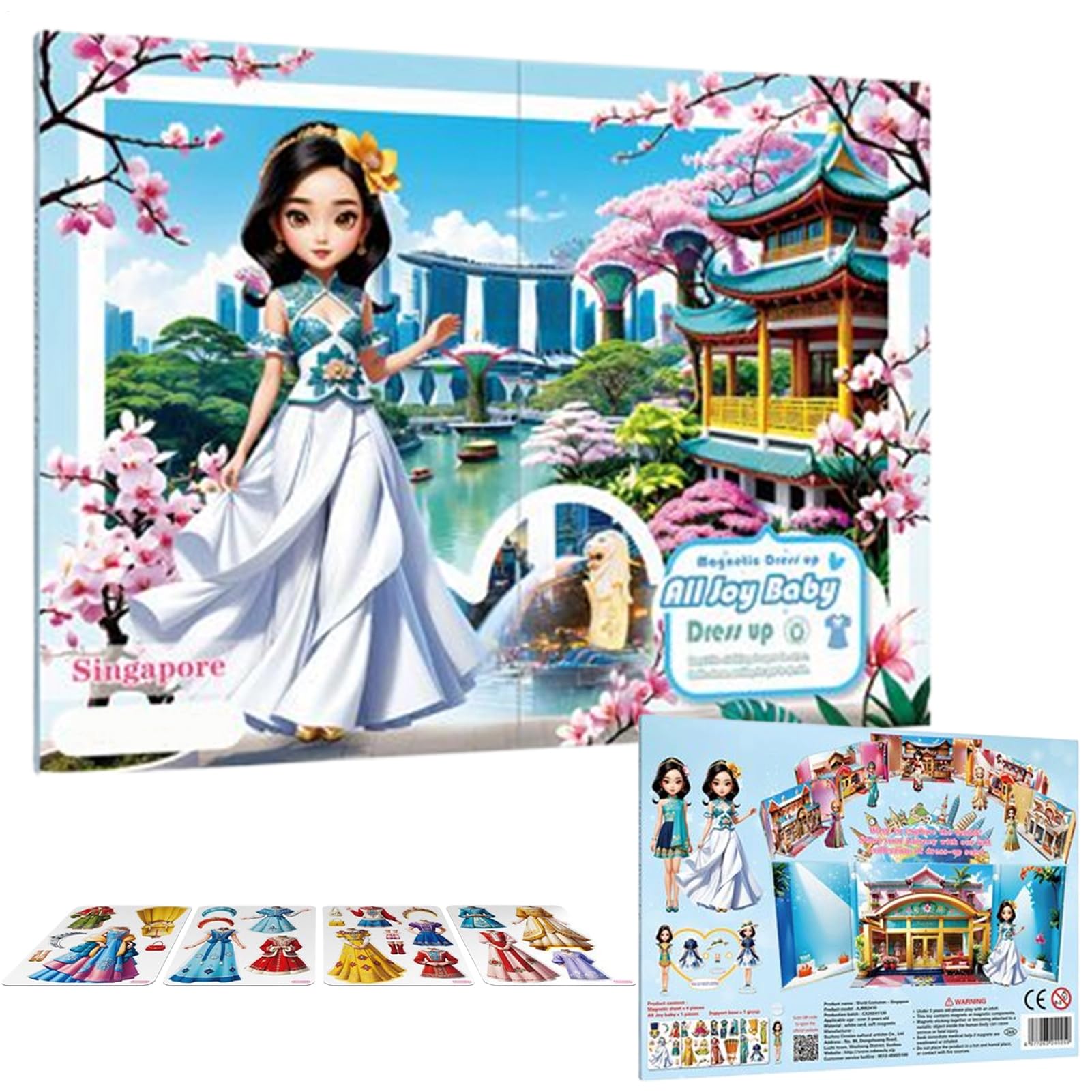 Jeu magnétique déguisement et habillage enfant pour voyage et maison
