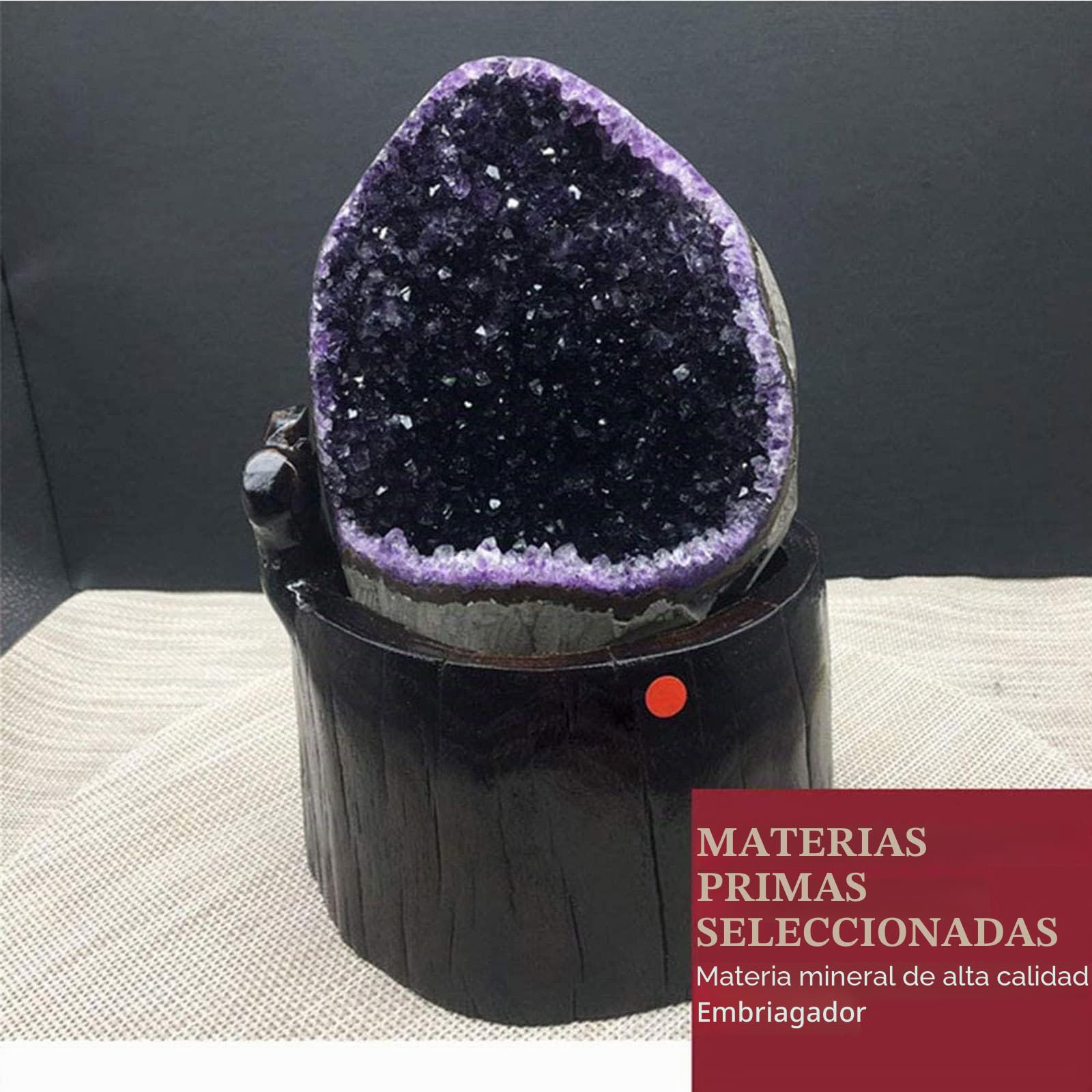 Piedra de racimos de Cristal de Amatista Natural de Uruguay Cuarzo de geoda en Bruto, Geoda de Amatista Grande, Geoda de Piedra Amatista en Bruto Decoración Cornucopia de Piedra Original,500g
