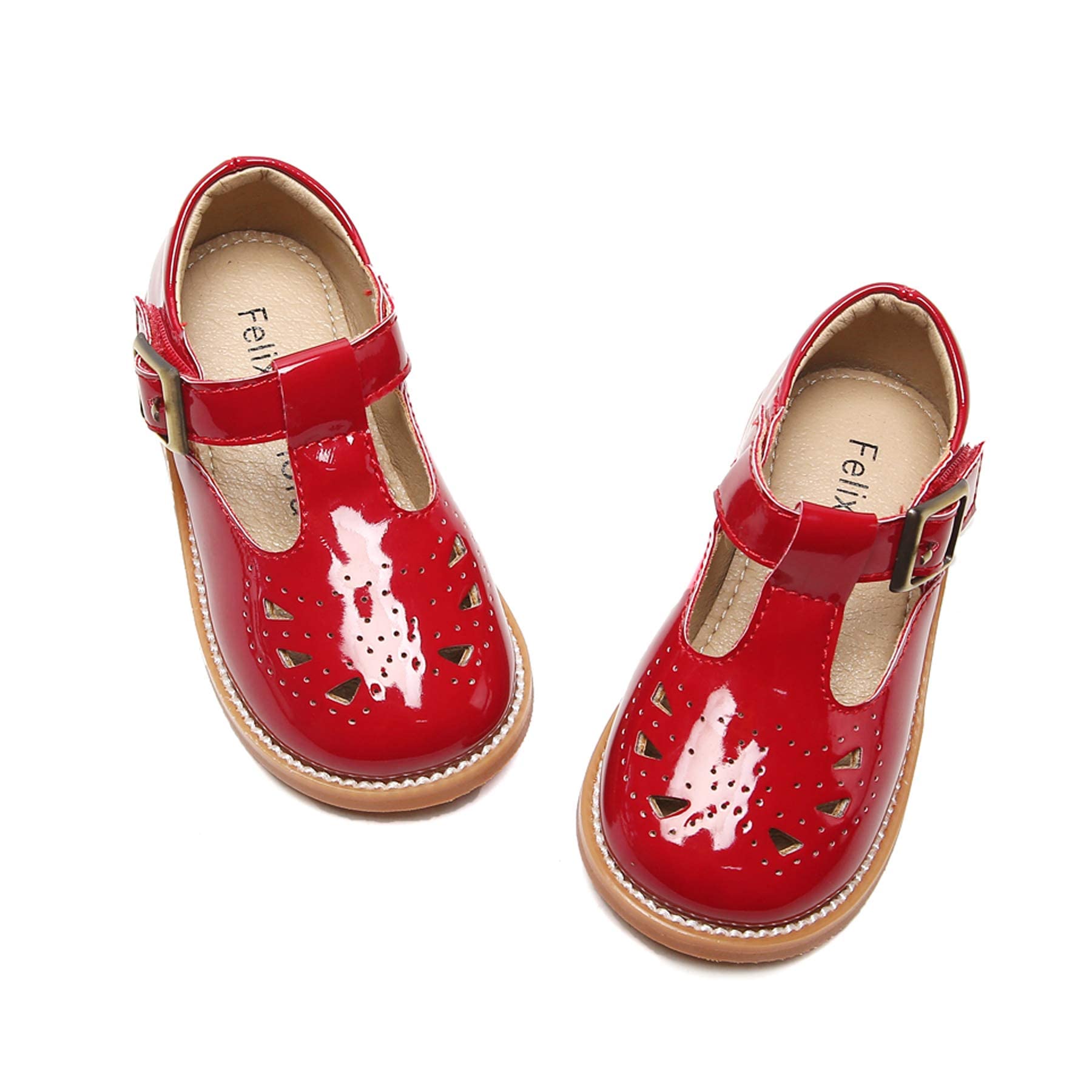 Felix &amp; Flora Toddler Little Girl Mary Jane Dress Shoes - Ballet Flats for Easter Flower Girl Party School Shoes.