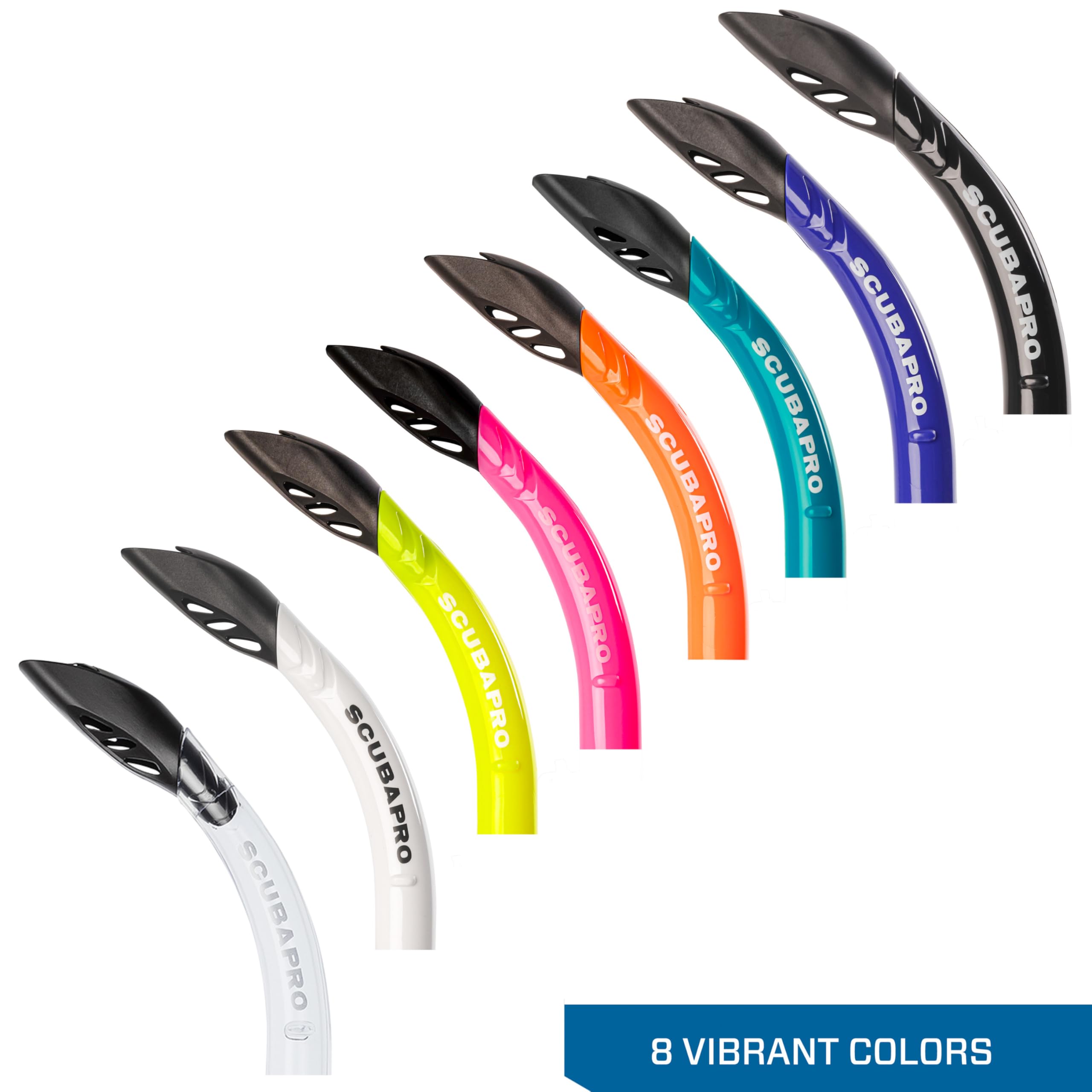 SCUBAPRO Escape Semi-Dry Snorkel, with Purge Valve and Splashguard Barrel-Top Design