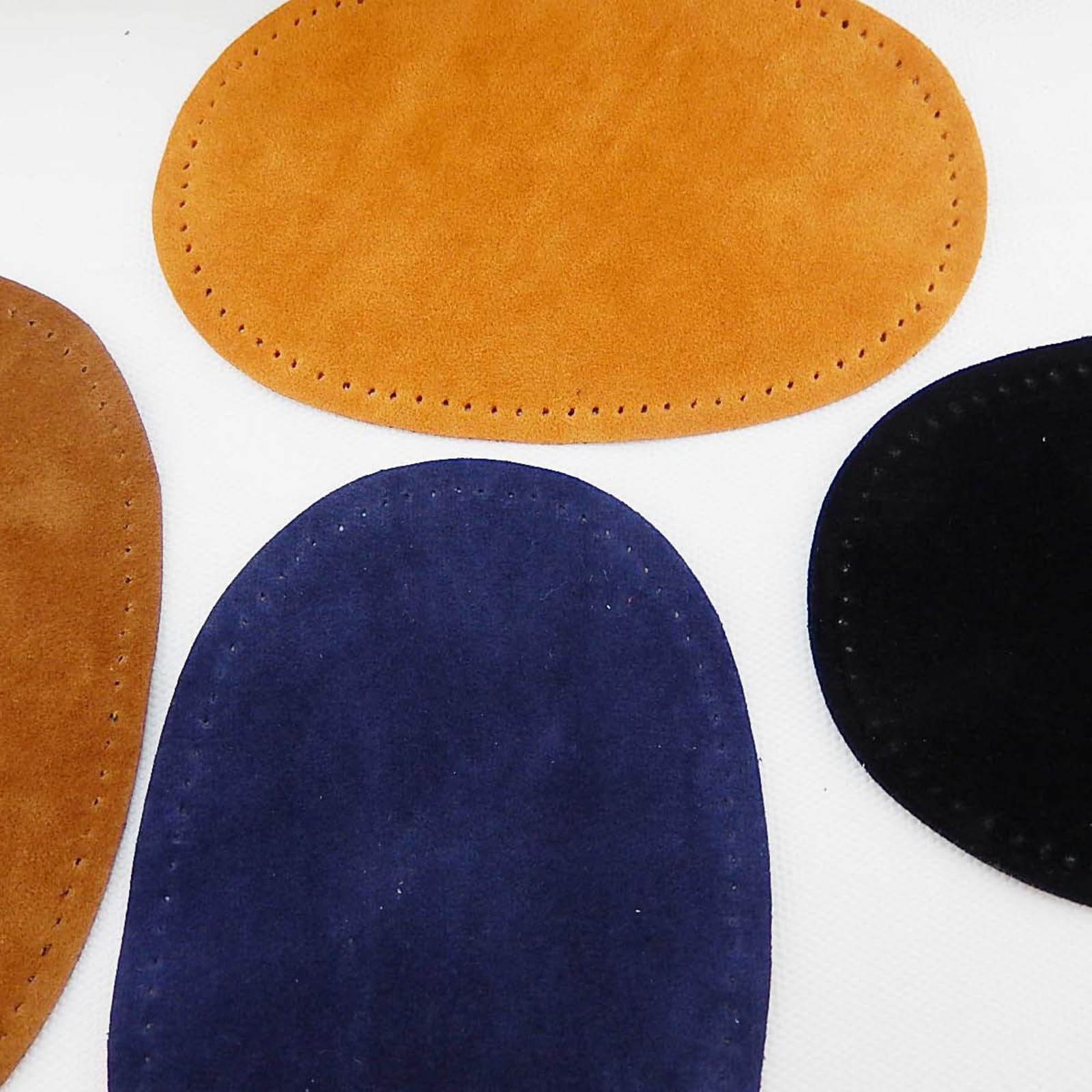 Paire De Patches Ovales En Cuir Synthétique à Coudre - Réparation Coude/genou Pour Pantalons, Vestes, Jeans | Déco Personnalisable - 6
