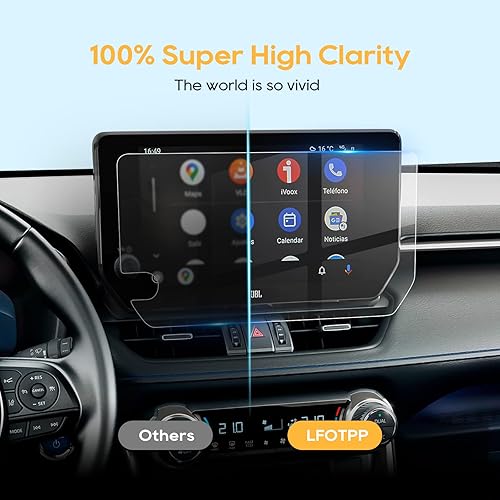 Vista 66 de LFOTPP Protector de pantalla F150 para 2015-2021 2022 2023 F*ord F 150 F150 F250 F350 F450 sync2 sync3 Coupé Hatchback 8 pulgadas navegación vidrio