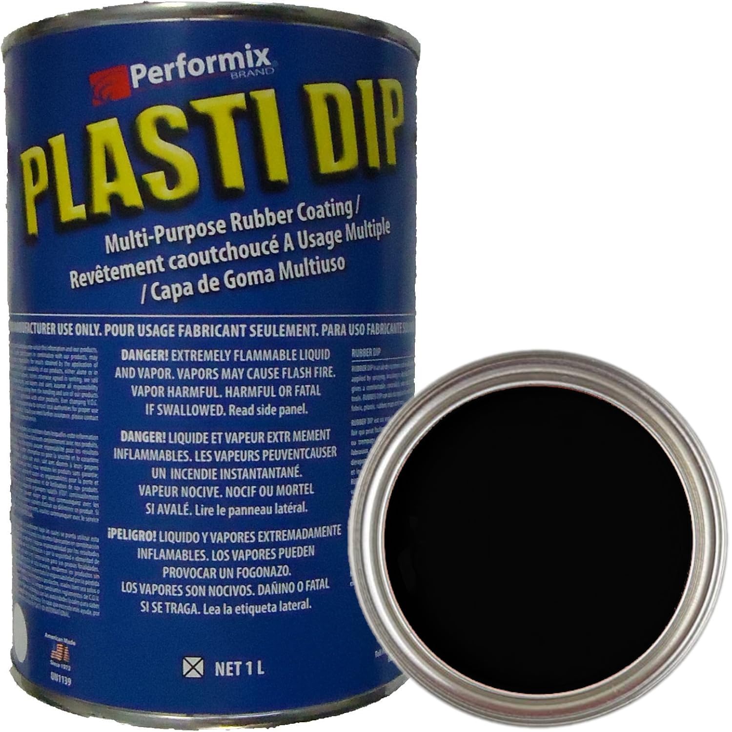 Plasti Dip Konzentrat Dickflüssig 1L Schwarz