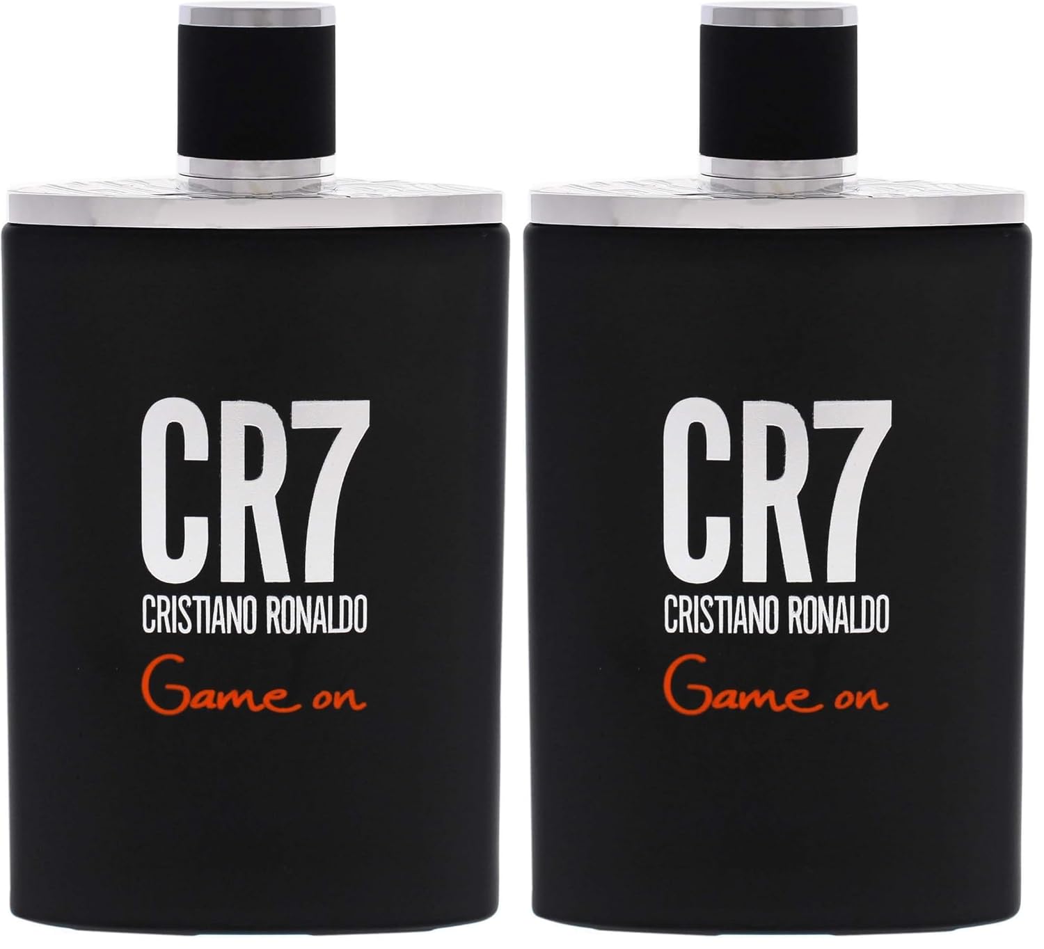 Cristiano Ronaldo CR7 Game On - Aromatic Fragrance For Men - Woody And Alluring Scent - Tropical And Dense Essence - A Dark And Sophisticated Aesthetic - Bold And Long Wearing - 3.4 Oz EDT (Pack of 2)