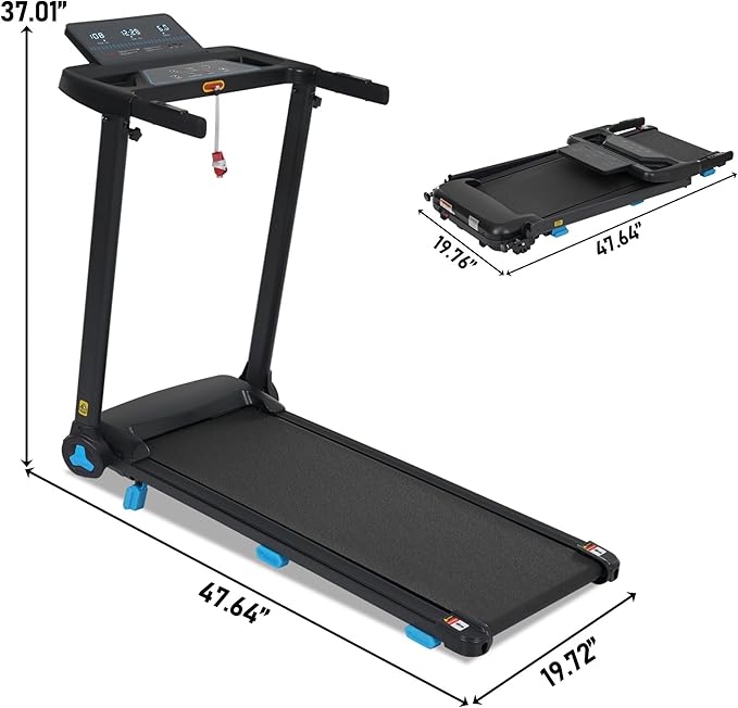 Caminadora Eléctrica Plegable 3.0 hp con Inclinación Negra miniatura 2