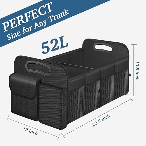 Miniatura 4 de Organizador de maletero, organizador plegable e impermeable para maletero de automóvil para SUV y sedanes, organizadores de almacenamiento de