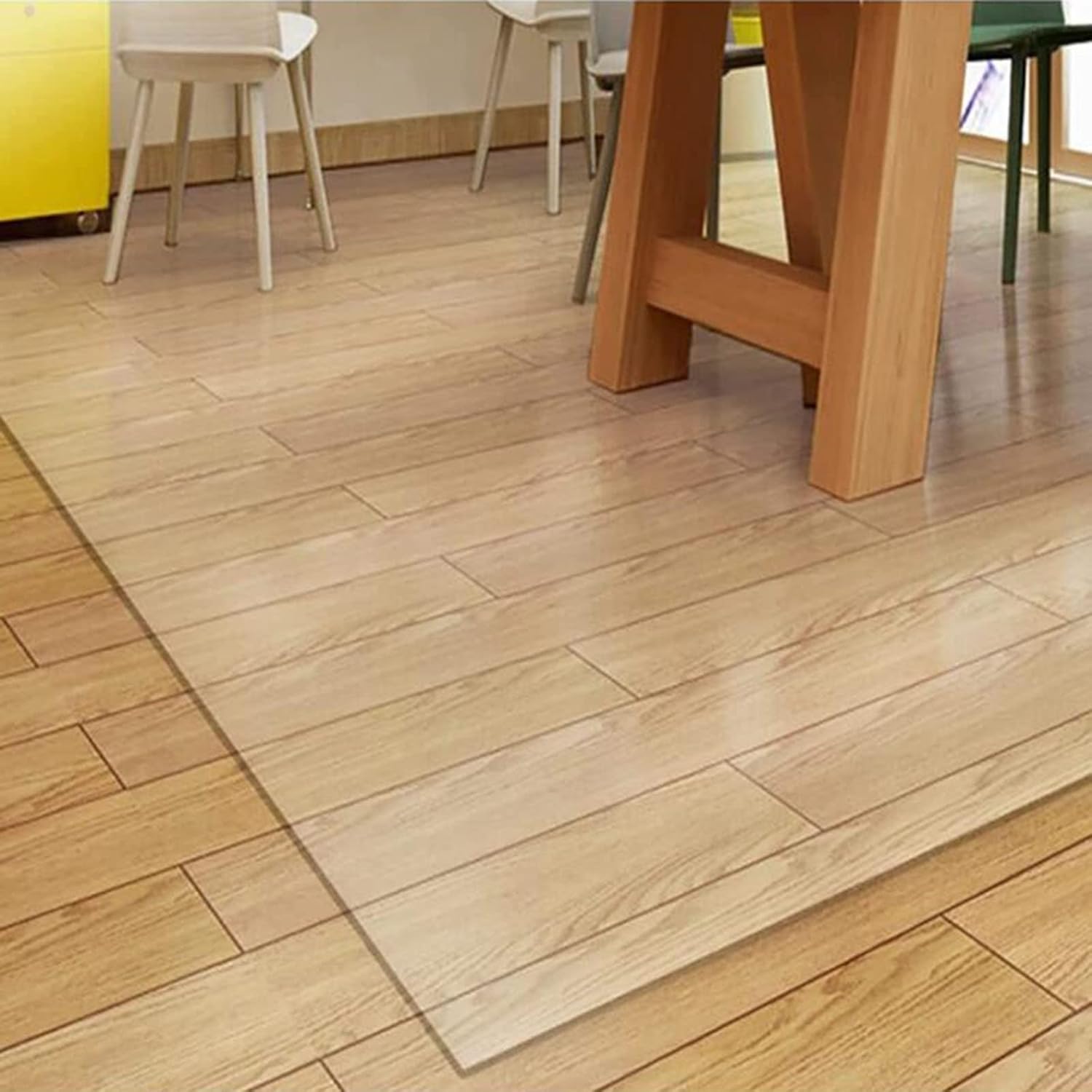 Transparent Chair Mat Chair Mat for Carpet Floors, Floor Protectors for Chairs, Floor Mat for Home Office Study,0.8/0.9/1/1.2/1.4/1.6m Wide,Waterproof Clear Car,1.5mm-0.9x1.4m