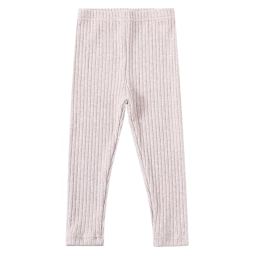 Leggings infantis de jérsei de comprimento total para meninas pequenas, elásticas, quentes, sem pés, 24 meses a 9 anos