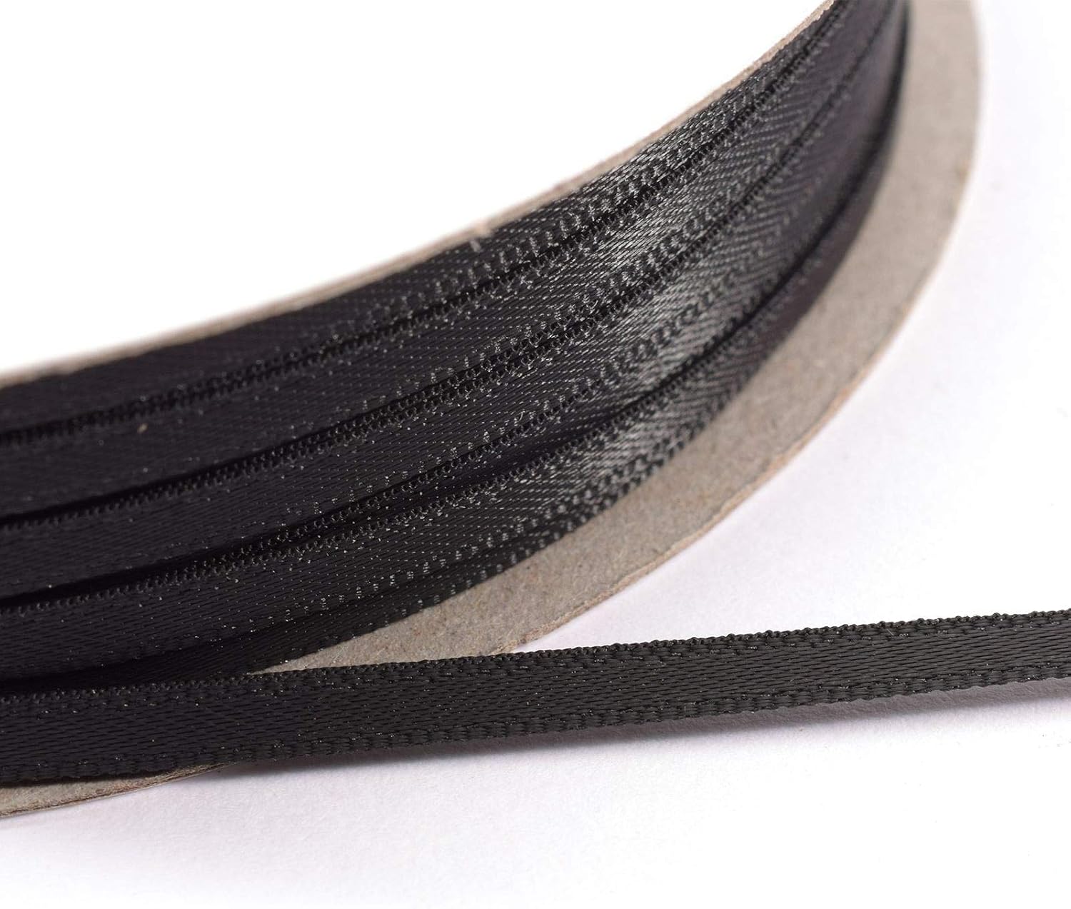 Vaessen Creative Satin Ribbon, Black, 3mm x 100m, Elegant Shine for Card Making Scrapbooks, Gift Wrapping and Other Craft Projects