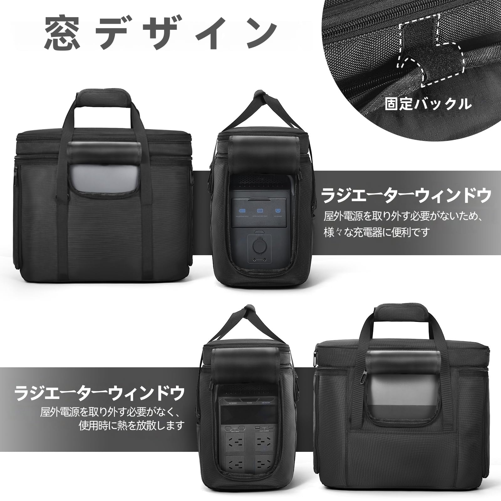 Amazon.co.jp: ポータブル電源 収納バッグ EF ECOFLOW DELTA 2/DELTA 3