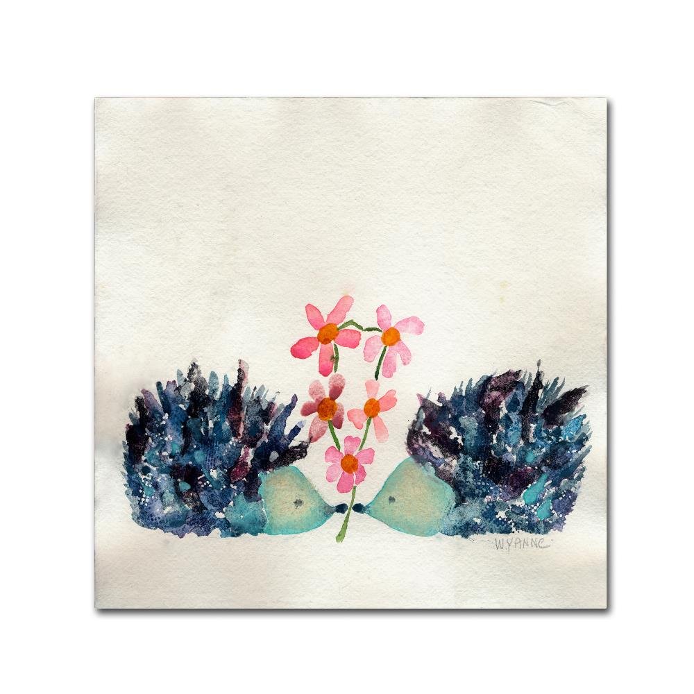 Hedgehogs in Love by Wyanne, 14x14-Inch Canvas Wall Art