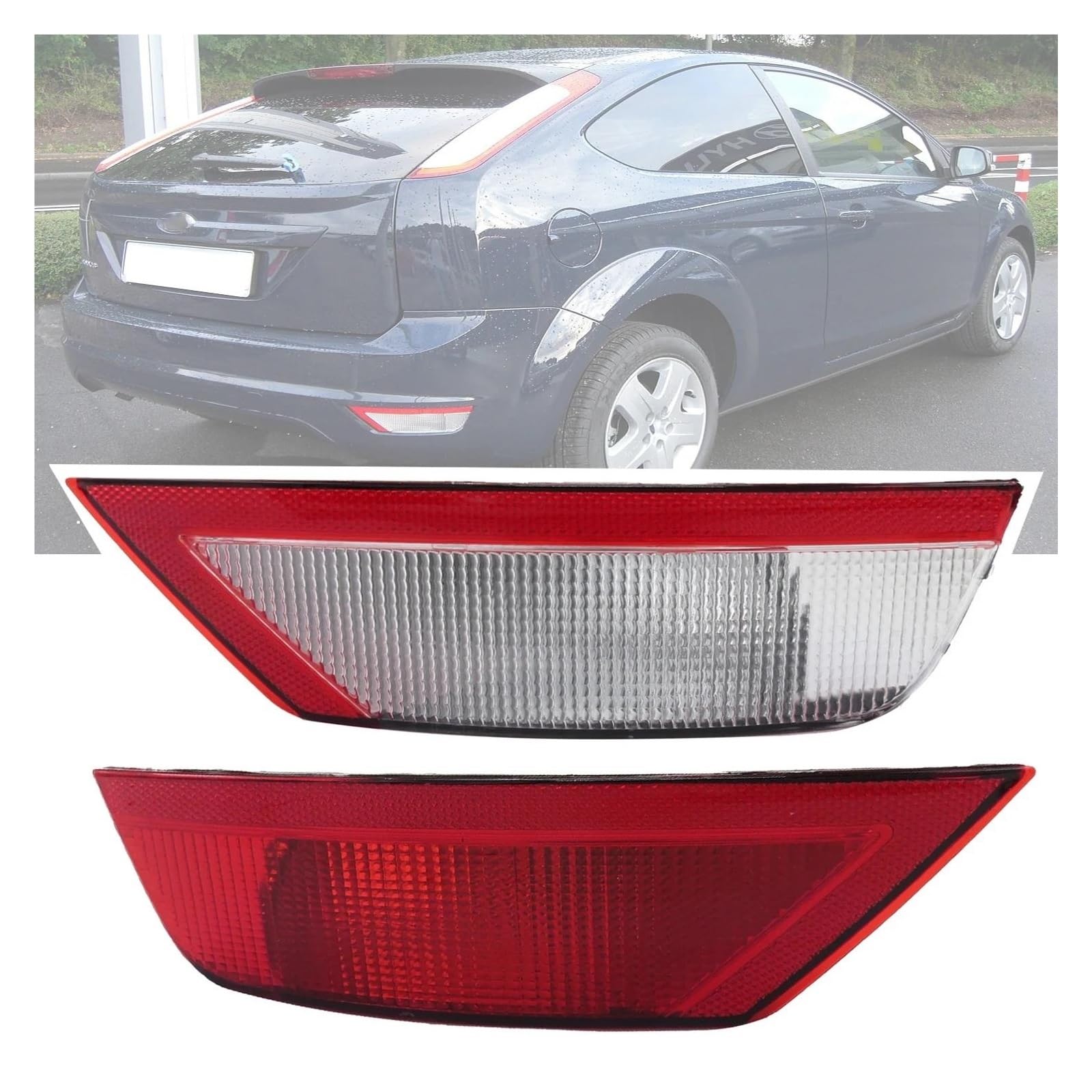 Carcasa Reflectora PARAchoques Trasero PARA Focus Mk2 Facelift 2008-2011