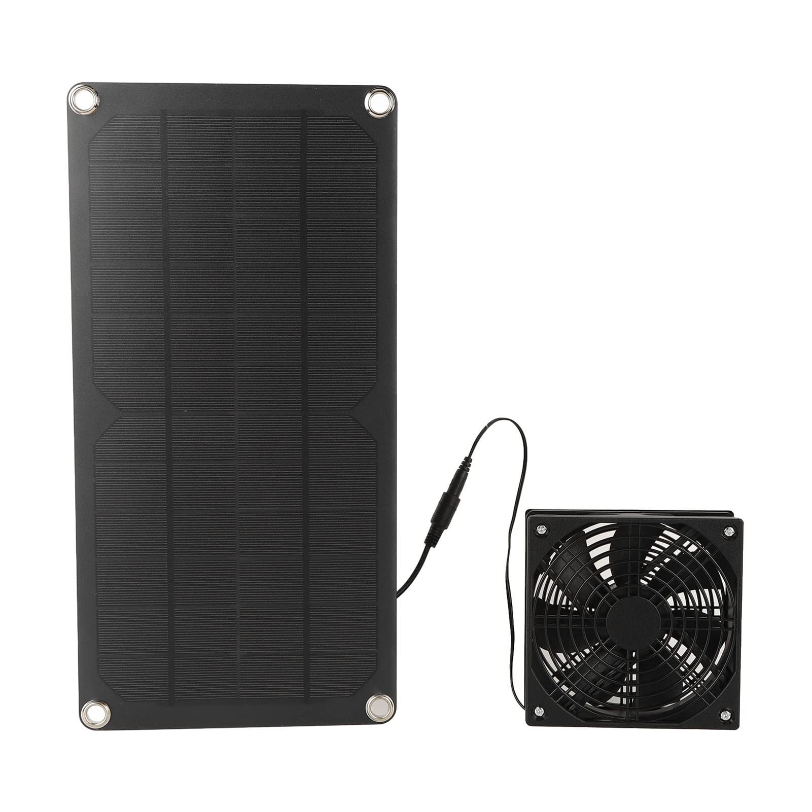 Zestaw wentylatorów solarnych, 20 W, monokrystaliczny silikon, zasilany energią słoneczną, 3 W, mini wentylator wyciągowy do okna szklarni