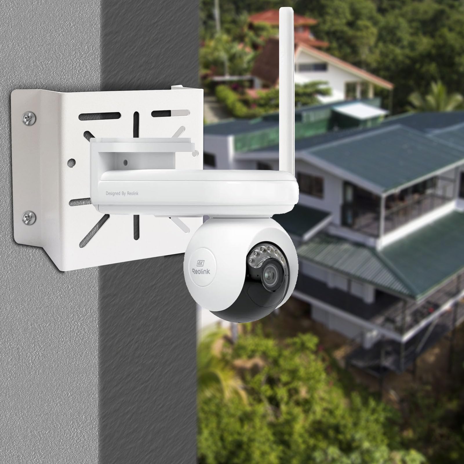 WiTi Support d'angle Universel pour caméra de sécurité, Support d'angle en métal Solide pour Fixation Murale d'angle, adapté aux caméras CCTV, aux projecteurs LED Mural/scène, aux Panneaux solaires