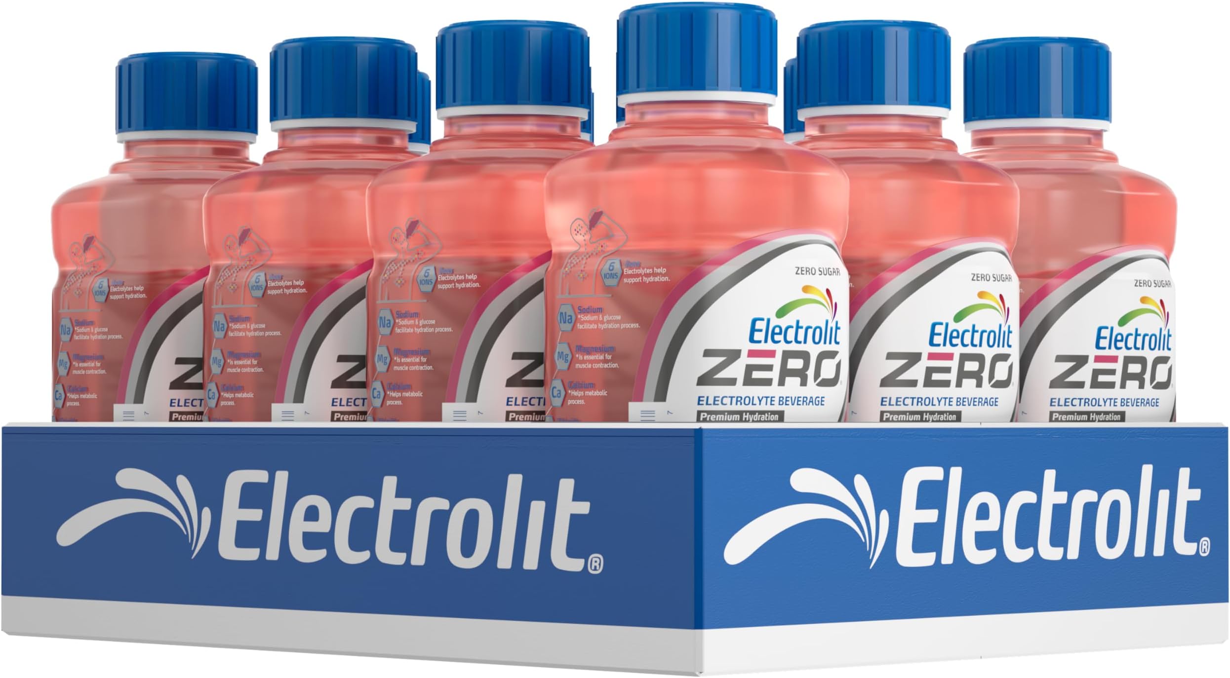 Zero, Electrolyte Beverage, Strawberry-Banana, 21 Fl Oz bottle (Pack of 12)