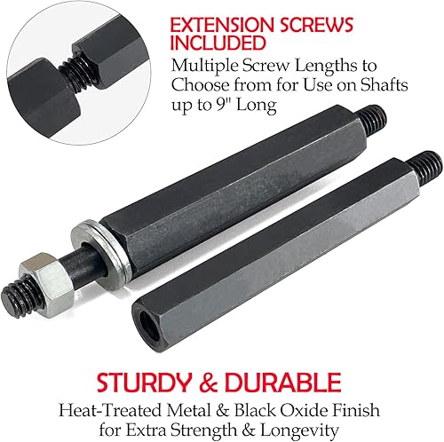 Miniatura 5 de Socpuro Juego de 14 extractores de rodamientos separadores de rodamientos de 2 y 3 pulgadas, separadores de eje de rueda de alta resistencia, kit de