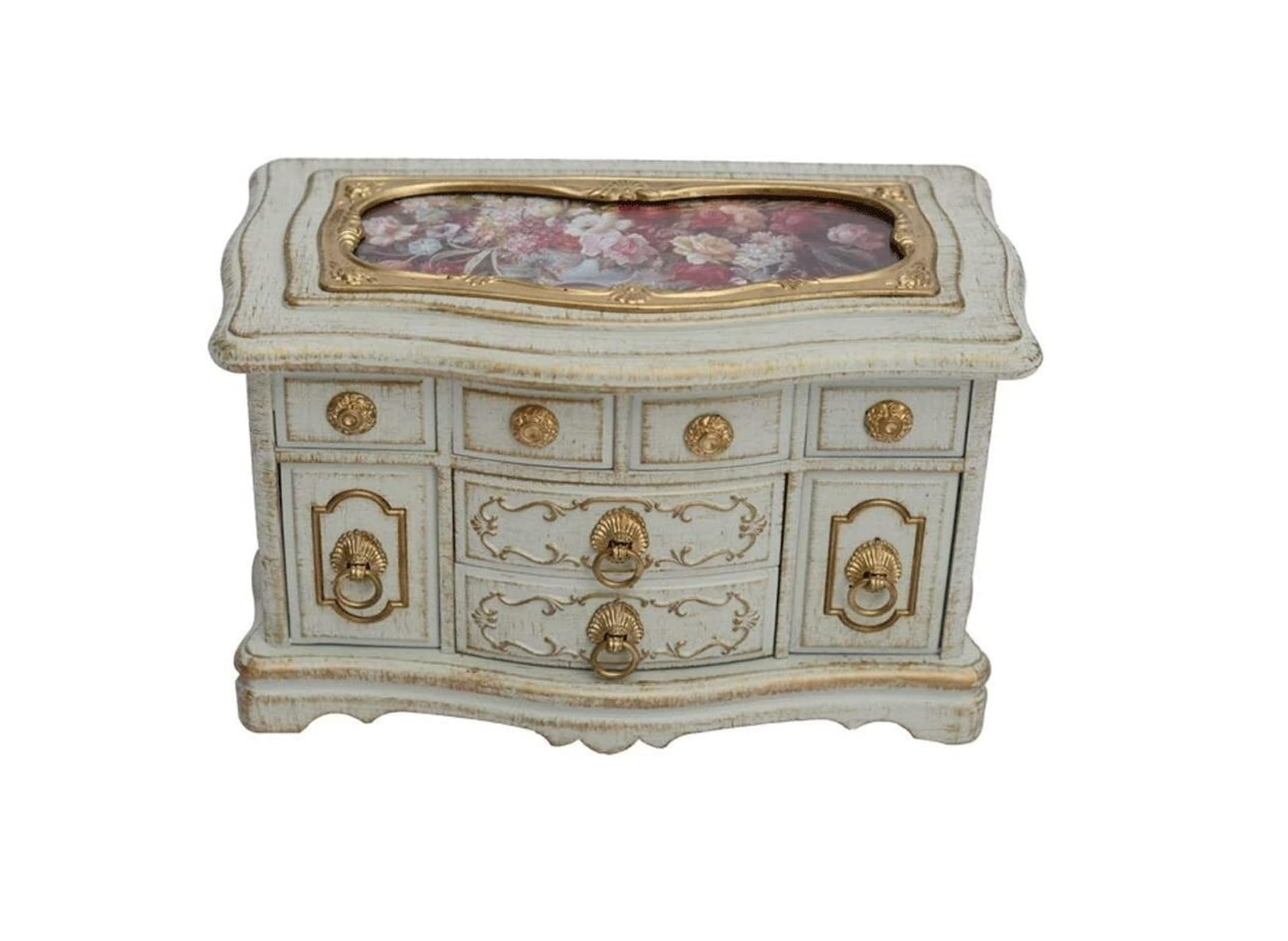 Joyeros Caja organizadora de Joyas de 3 Capas, joyeros Musicales con Estuche de joyería de Bailarina for Mujeres, niñas y niños, Organizador de Joyas de 6 Colores Madre