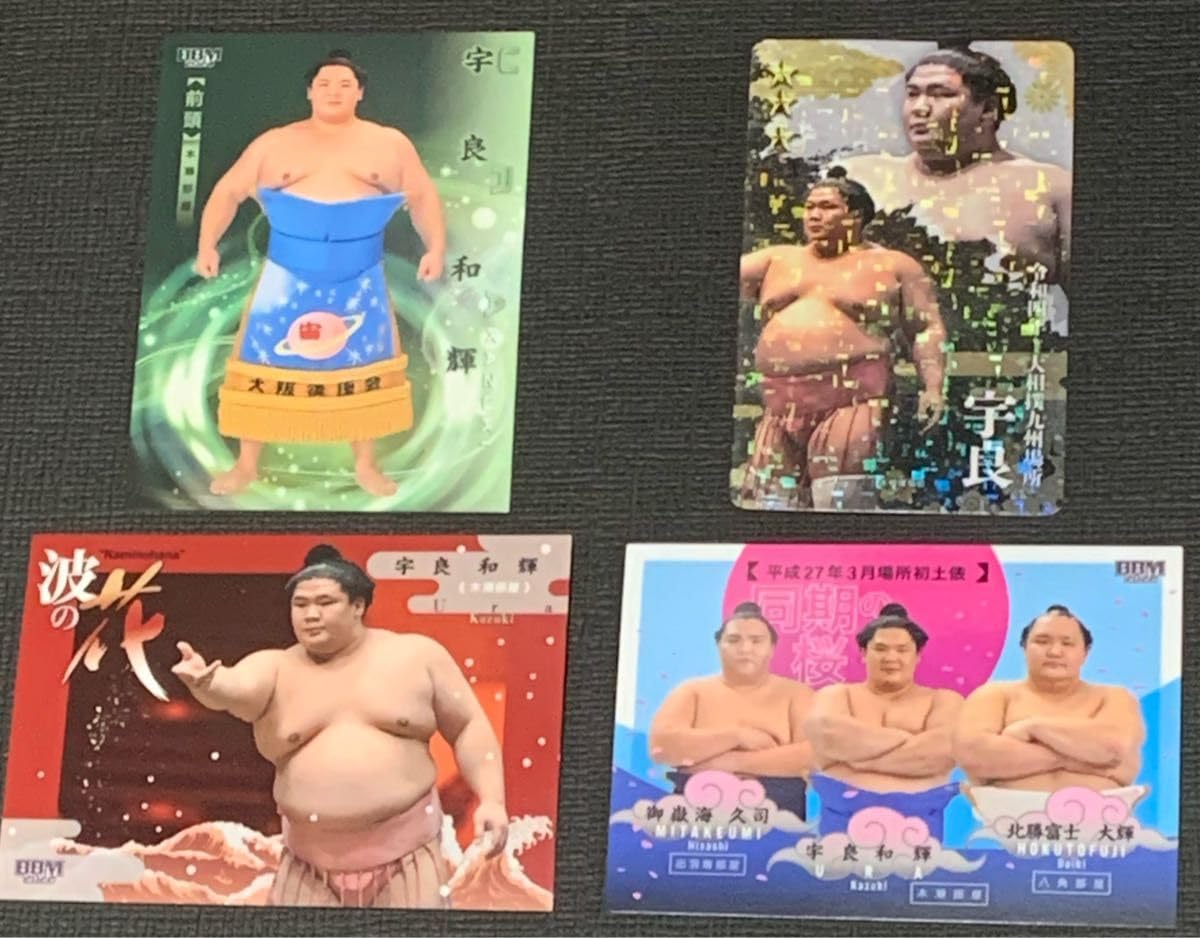 Amazon.co.jp: 大相撲 宇良 BMM大相撲カード×3枚 大相撲