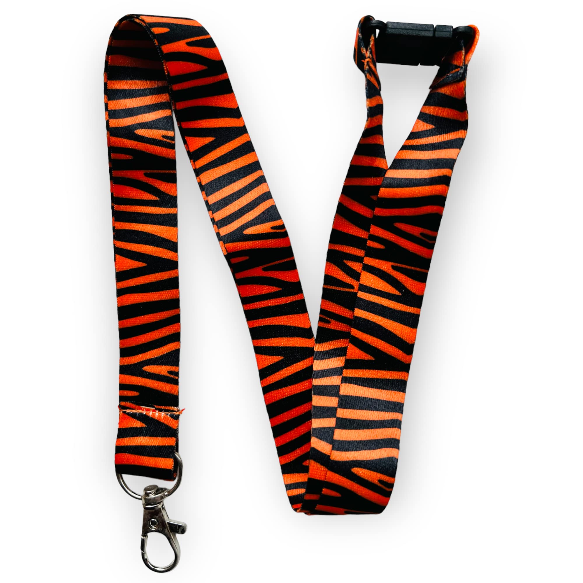 PAC Supplies Global Tiger Print Lanyard With Safety Breakaway