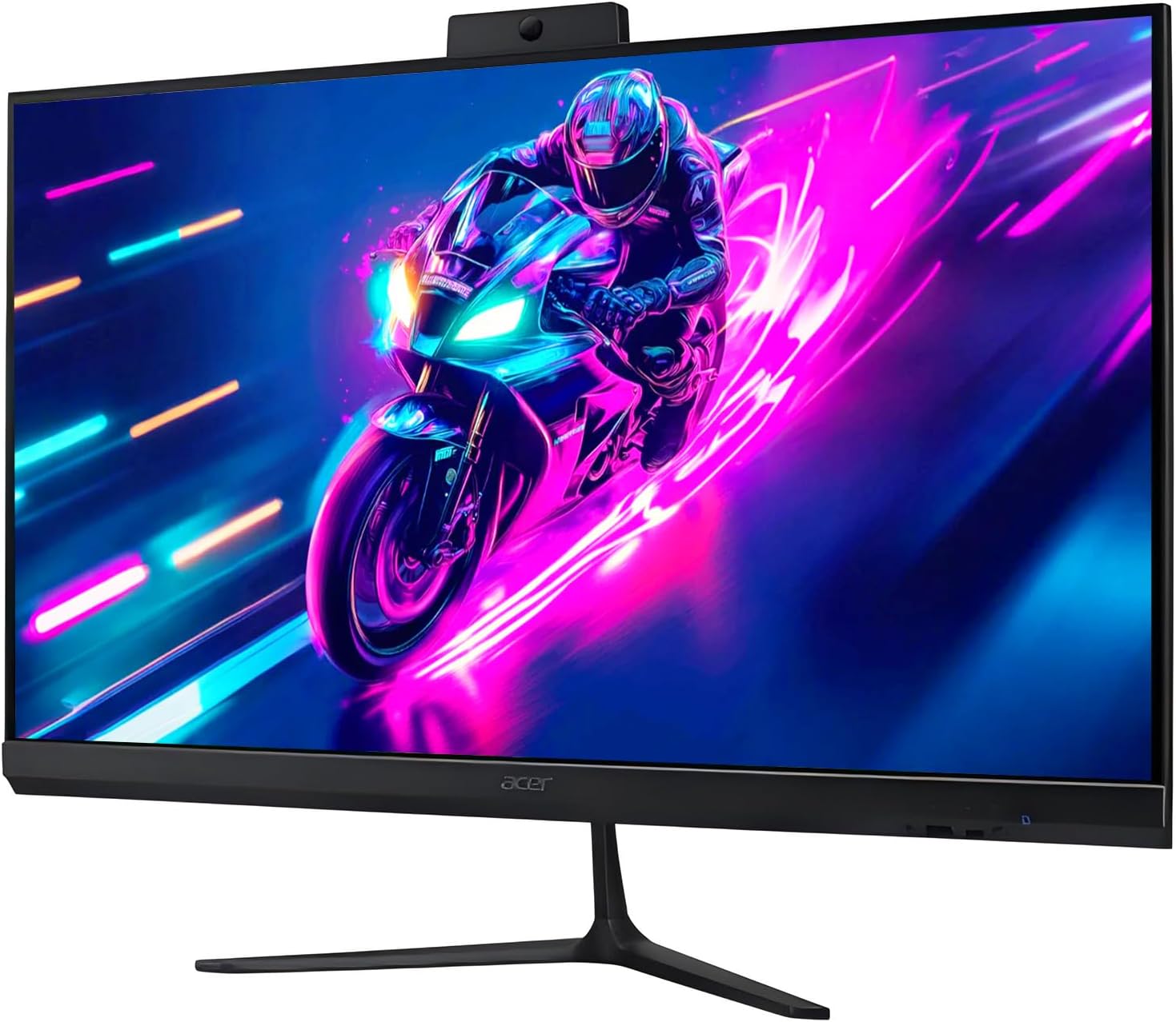 acer 27" FHD All-in-One Desktop Computer, 120Hz IPS Display, AMD Ryzen 7 5825U 8-Core Processor, 16GB RAM, 1TB SSD, Wi-Fi 6E, 2 MP Webcam, HDMI, USB Type-C, Wireless Keyboard & Mouse, Windows 11 Pro