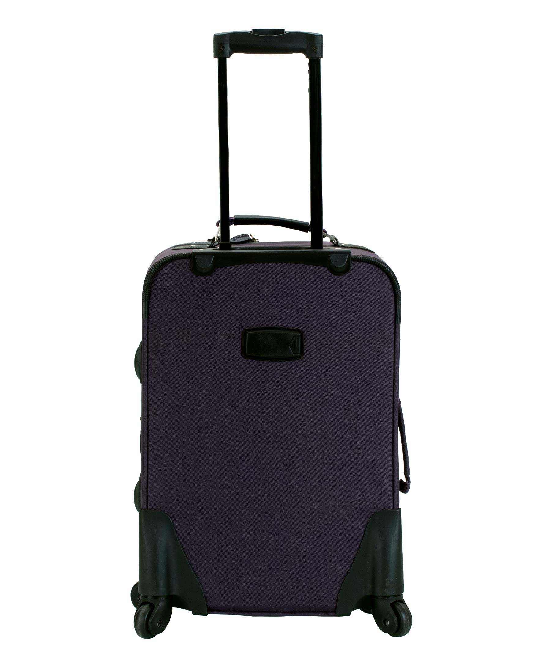 Rockland Pasadena Softside Spinner Wheel Luggage, Purple, Carry-On 20-Inch