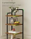 CHOEZON 6-Tier Raquette verticale, Tour de chaussures étroite, Organisateur de rangement de chaussures d'angle, étagère de chaussures, pour les petits espaces, Style industriel, pour entrée, Hallway, salon, Rustique brun et noir TXJ06BF