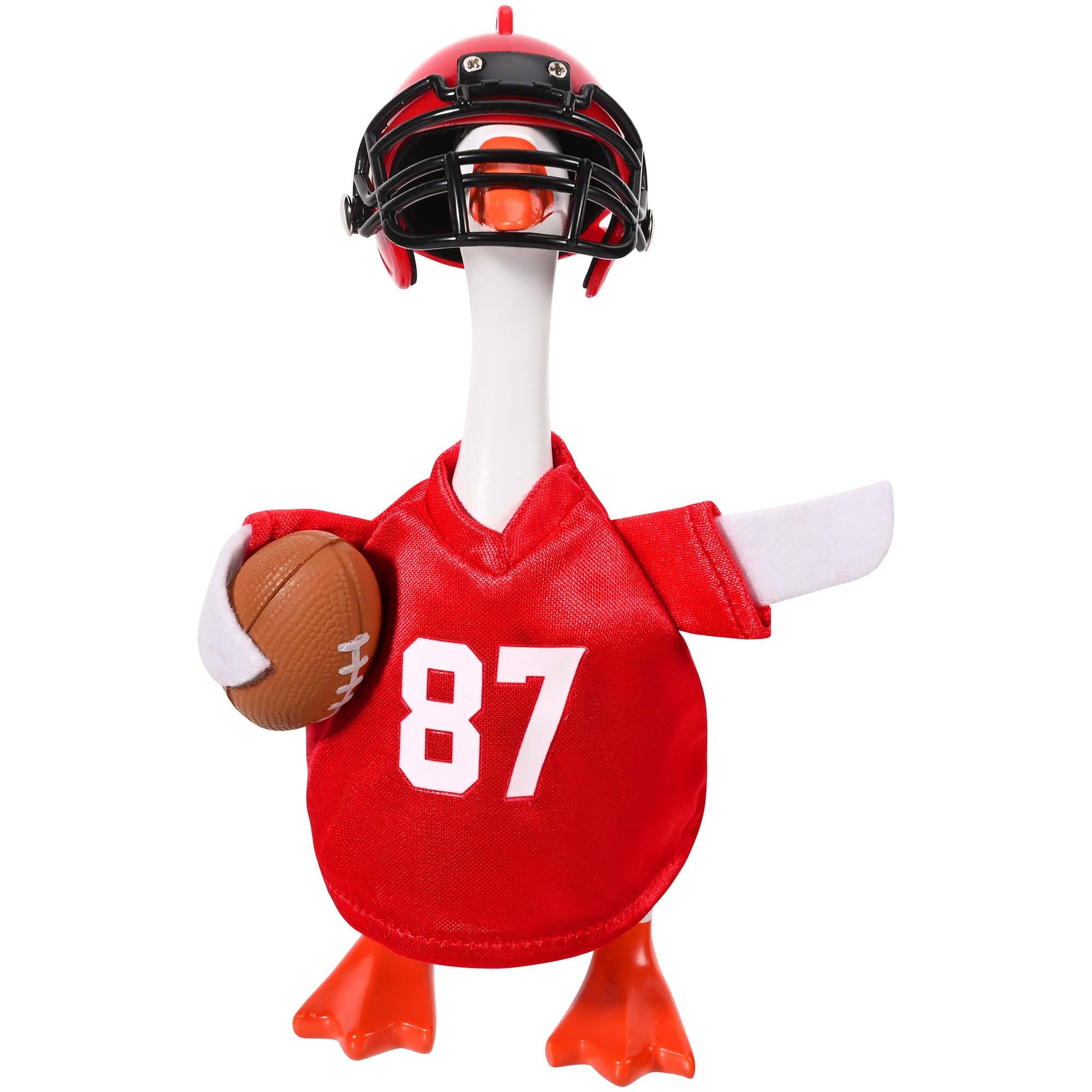 Statue d'oie magnétique de football Bolsome 17,8 cm pour décoration de bureau