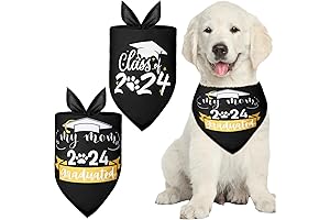 2 Pack Dog Graduation Outfit Class of 2024 Dog Bandana My Mom...