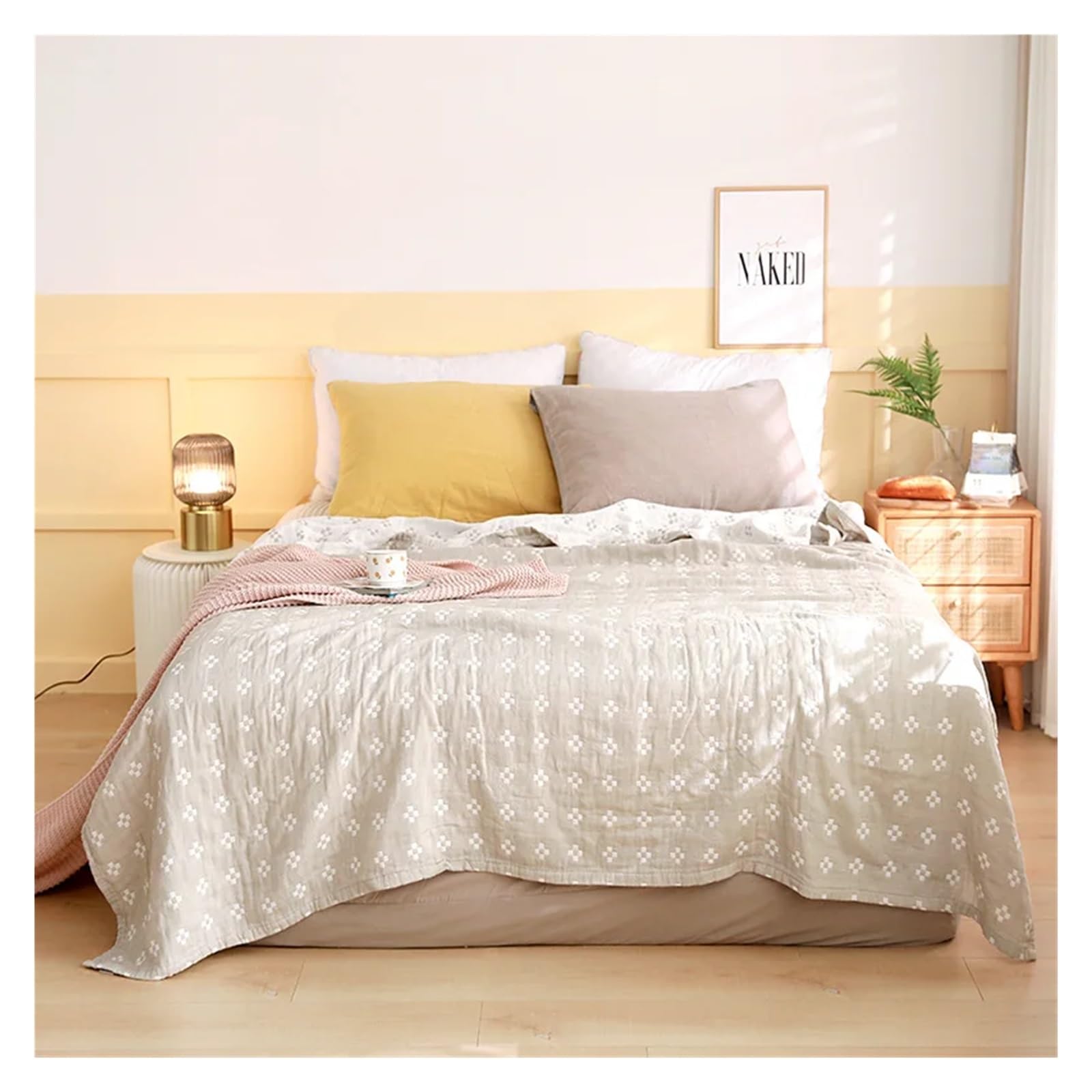 BAYNOPURIN Sofa Blanket Cotton Gauze Thin Summer Cooling Towel Blanket Bedspread on Bed Picnic Sofa Bedding Coverlet Sleeping Nap Quilt