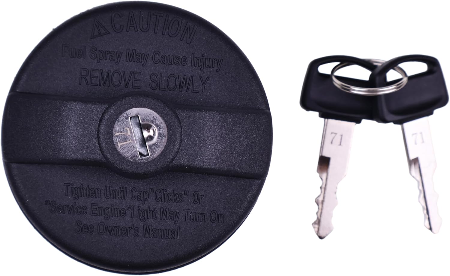DVPARTS Black Gas Cap Locking 4637081L Compatible with 1991-1995 Jeep Wrangler YJ
