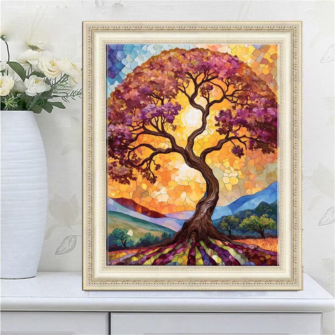 DIY Malarstwo diamentowe 5D, sztuka diamentowa, drzewo życia, zestawy dla dorosłych, sztuka ze strasu, haft, artykuły rzemieślnicze, dla dzieci i dorosłych, idealna dekoracja ścienna do domu,