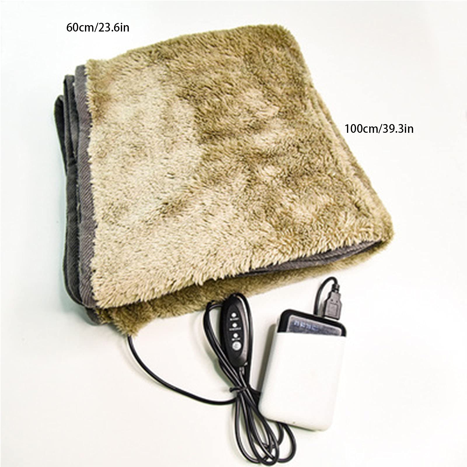 Elektryczny koc grzewczy USB flanelowy 5V akumulatorowy koc grzewczy, koc grzewczy do samochodu, domowy
