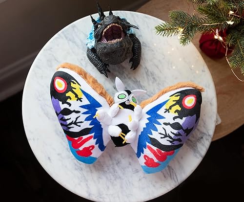 Miniatura 6 de Godzilla Mothra - Juguete de peluche de personaje de Mothra arcoíris de 10 pulgadas, lindos peluches y animales de peluche suaves, accesorios de