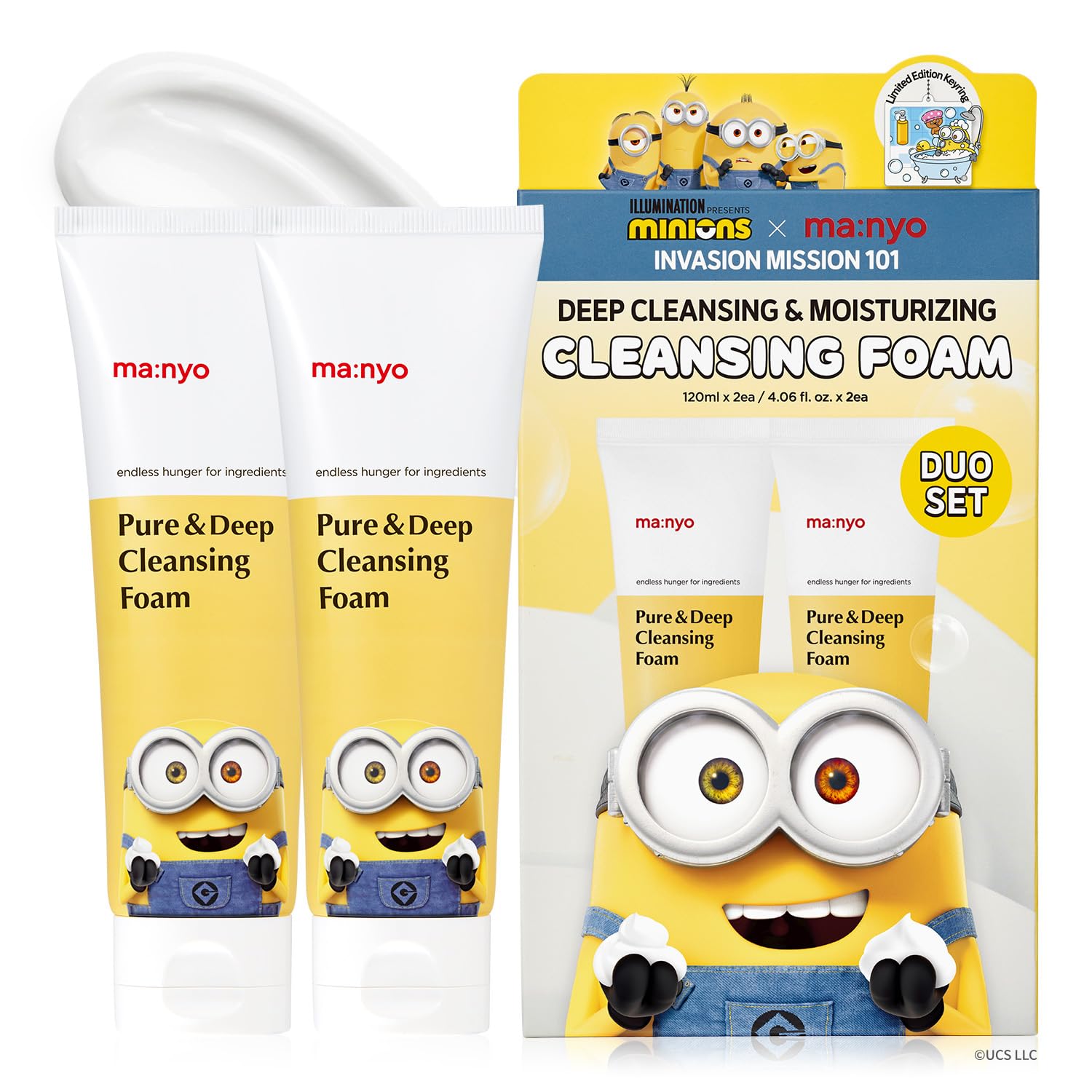 ma:nyoPure & Deep Cleansing Foam Korean Skin care, Daily Cleanser (8.1 fl oz (Minions Edition))