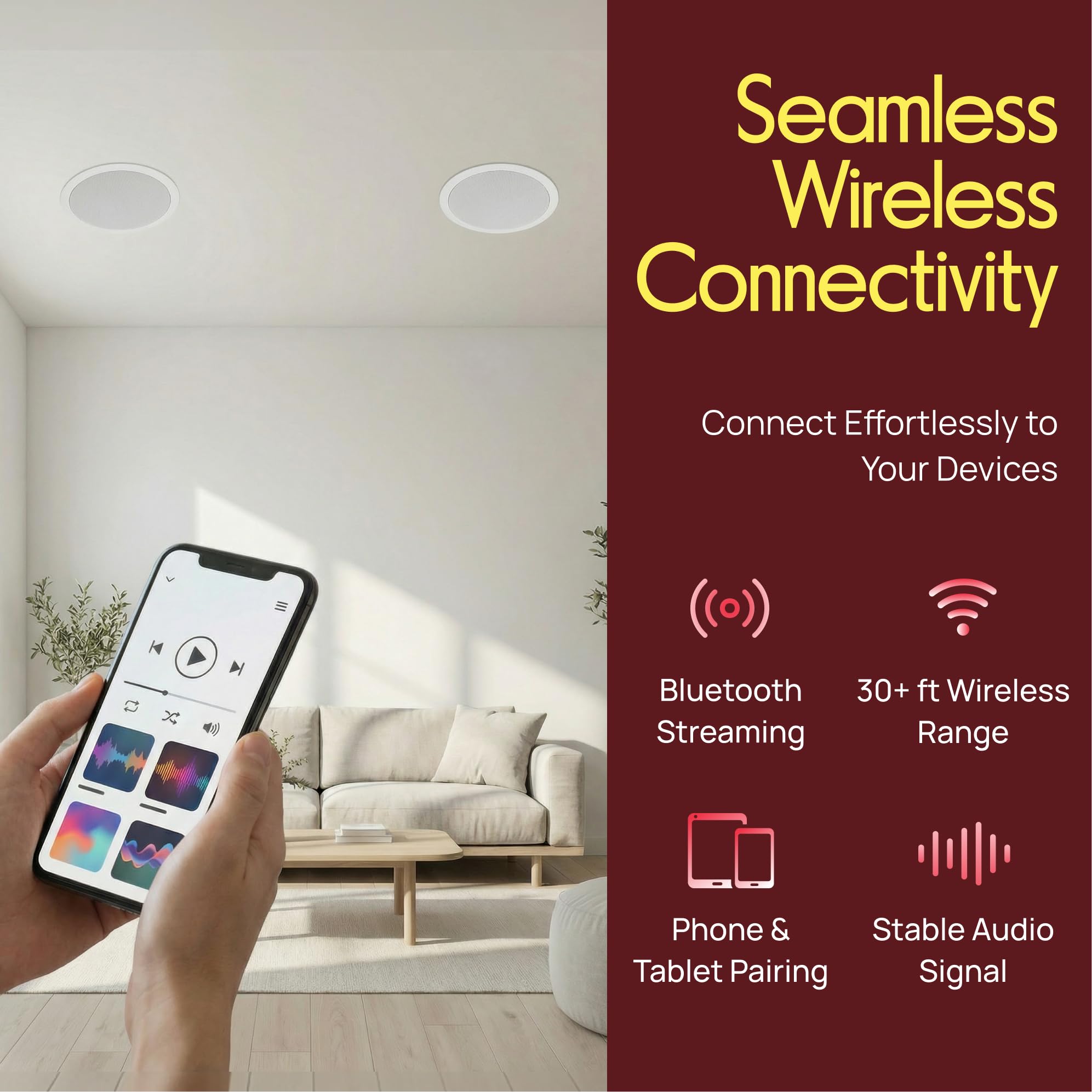 Amazon.co.jp: 【Pyle 壁・天井埋込式 Bluetooth内蔵 2WAYマウント