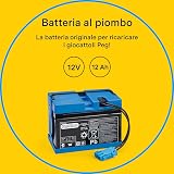 PEG Batterie 12V/12Ah - Pièce de Rechange Originale Rechargeable pour Véhicules Électriques Peg Perego - 2