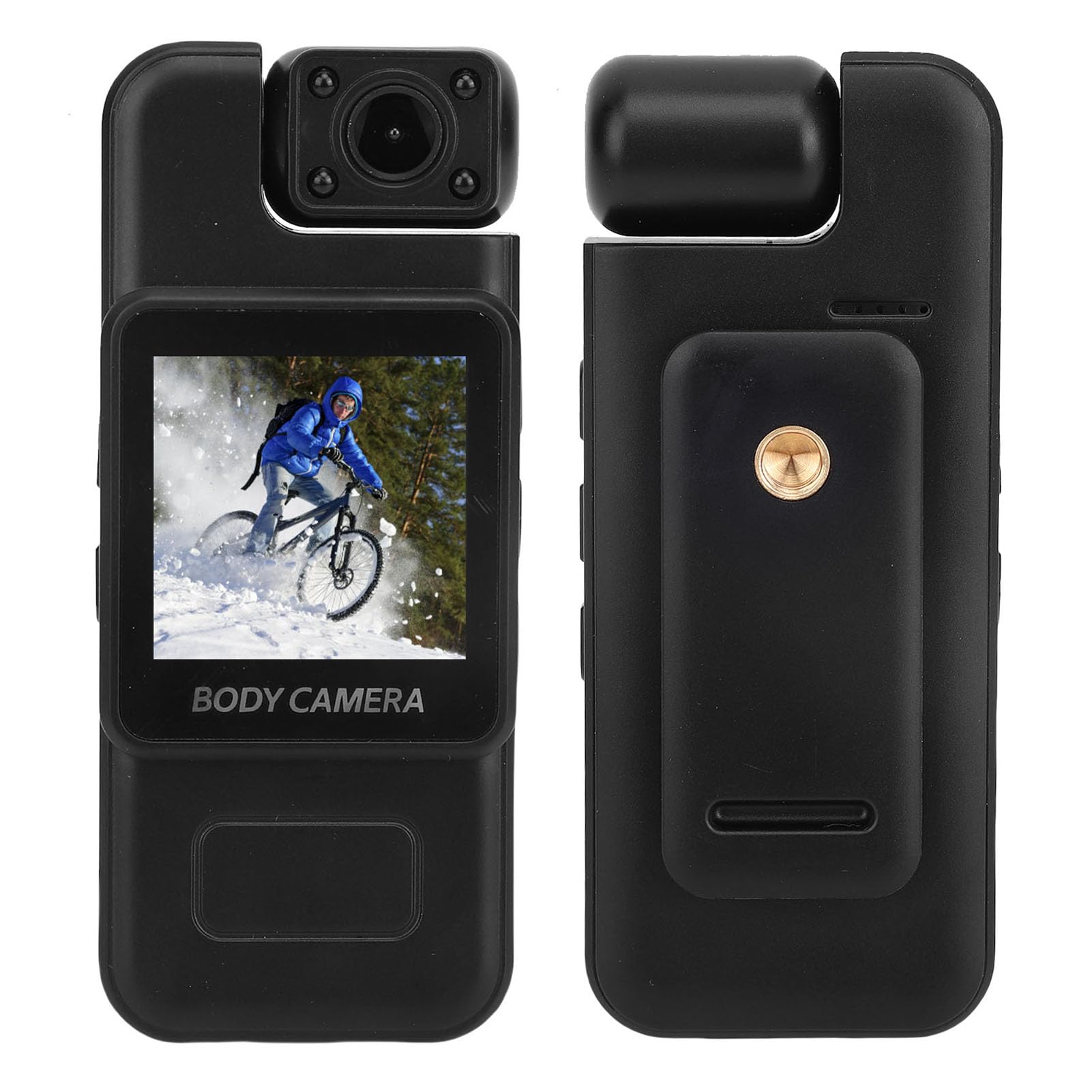 yoidesu body camera with audio and video recording, 4k fhd mini police wearable body worn cam, portable small personal camcorder sport action outdoor video recorder